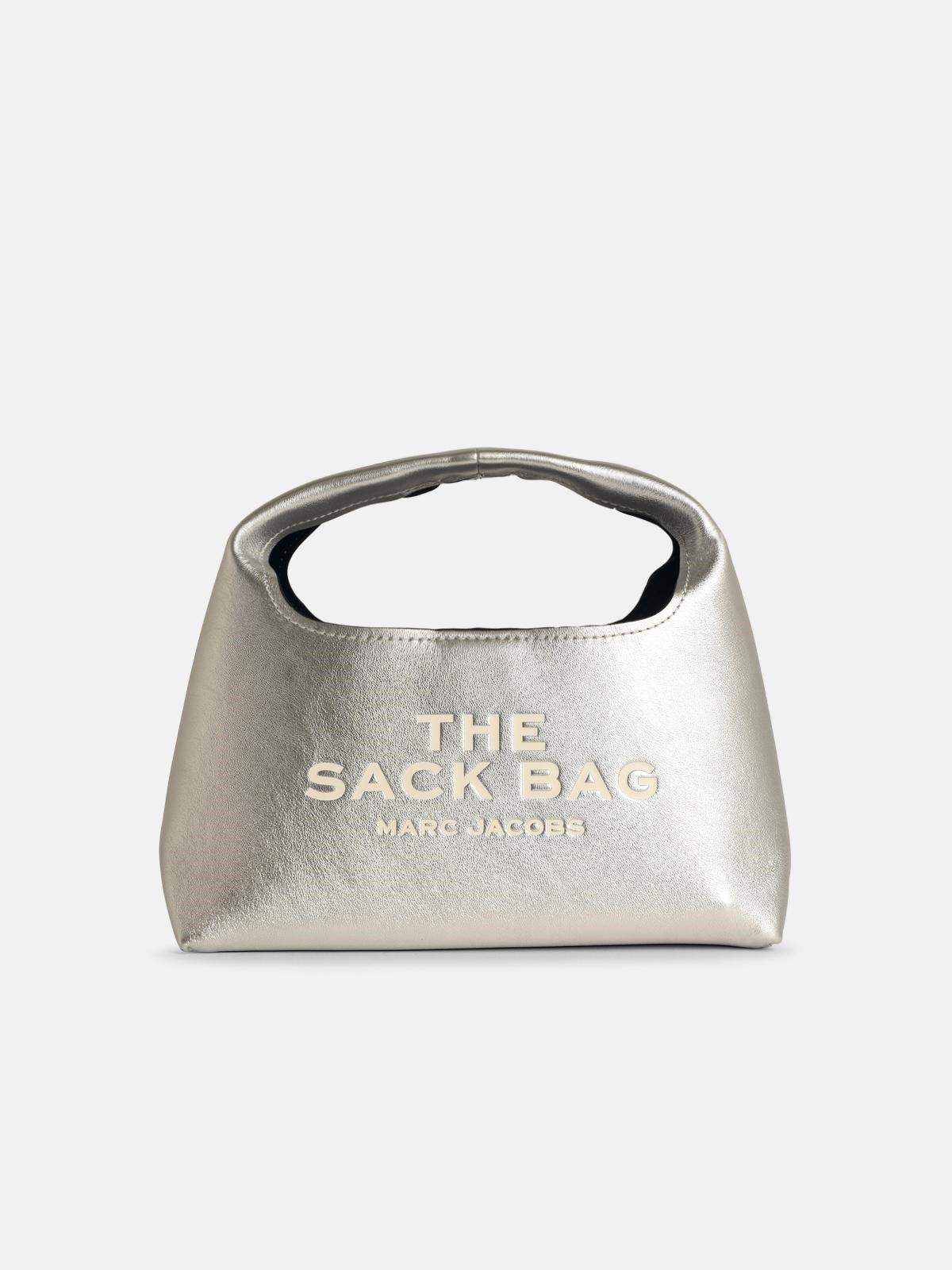 Marc Jacobs Sack' Mini Bag In Silver Leather