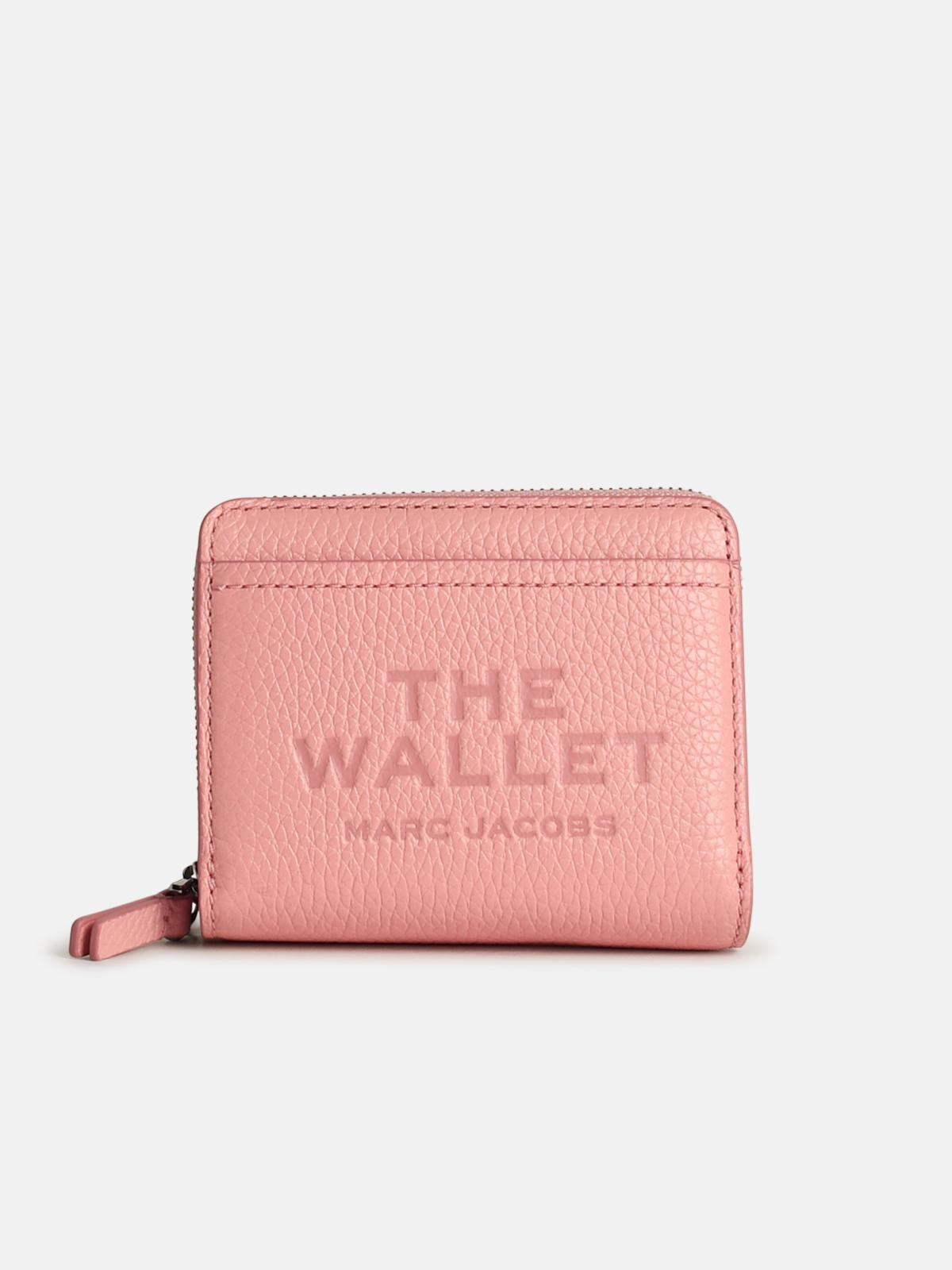 Marc Jacobs Compact Mini Wallet In Pink Leather