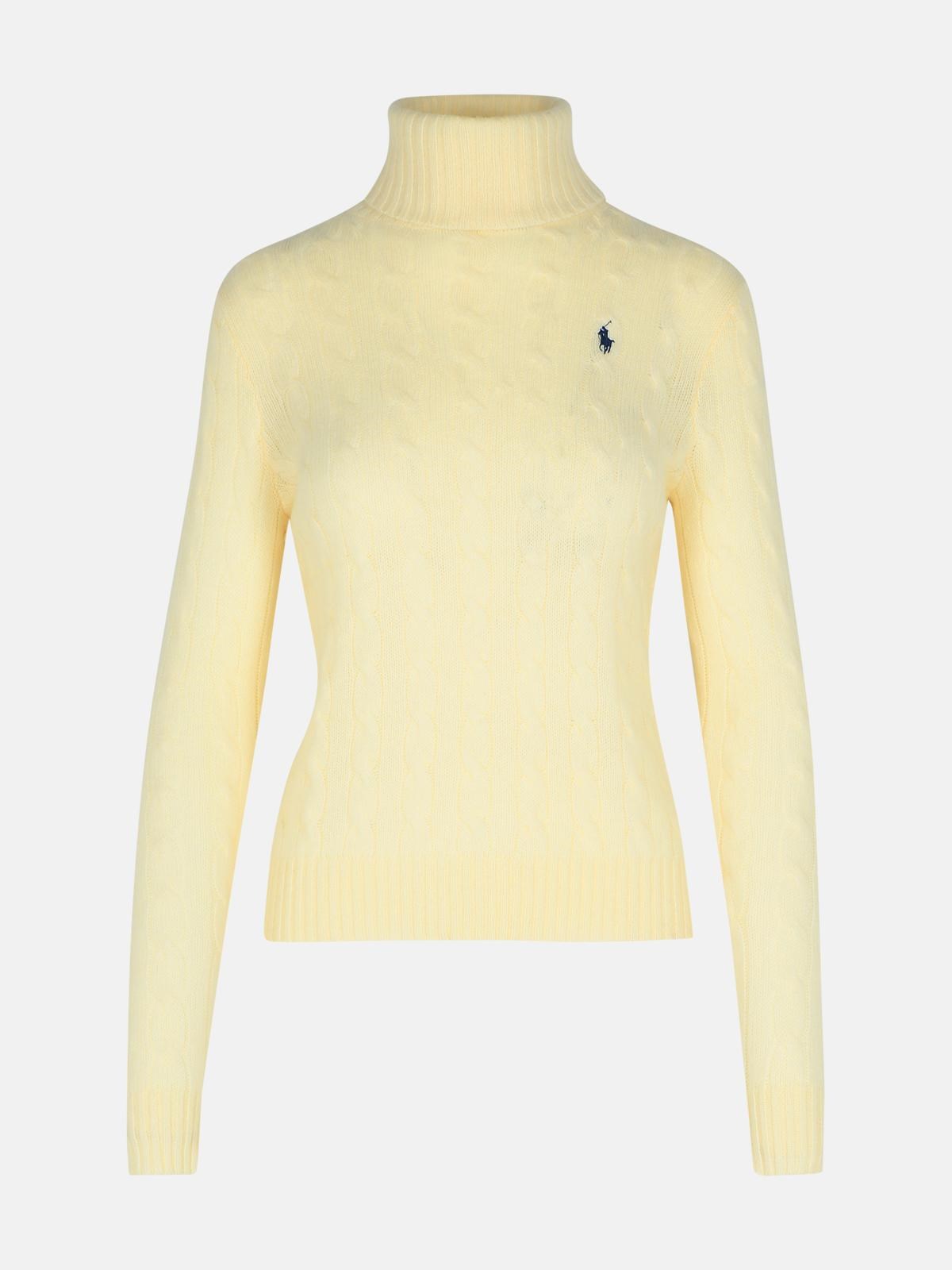 POLO RALPH LAUREN CASHMERE CREAM BLEND TURTLENECK SWEATER