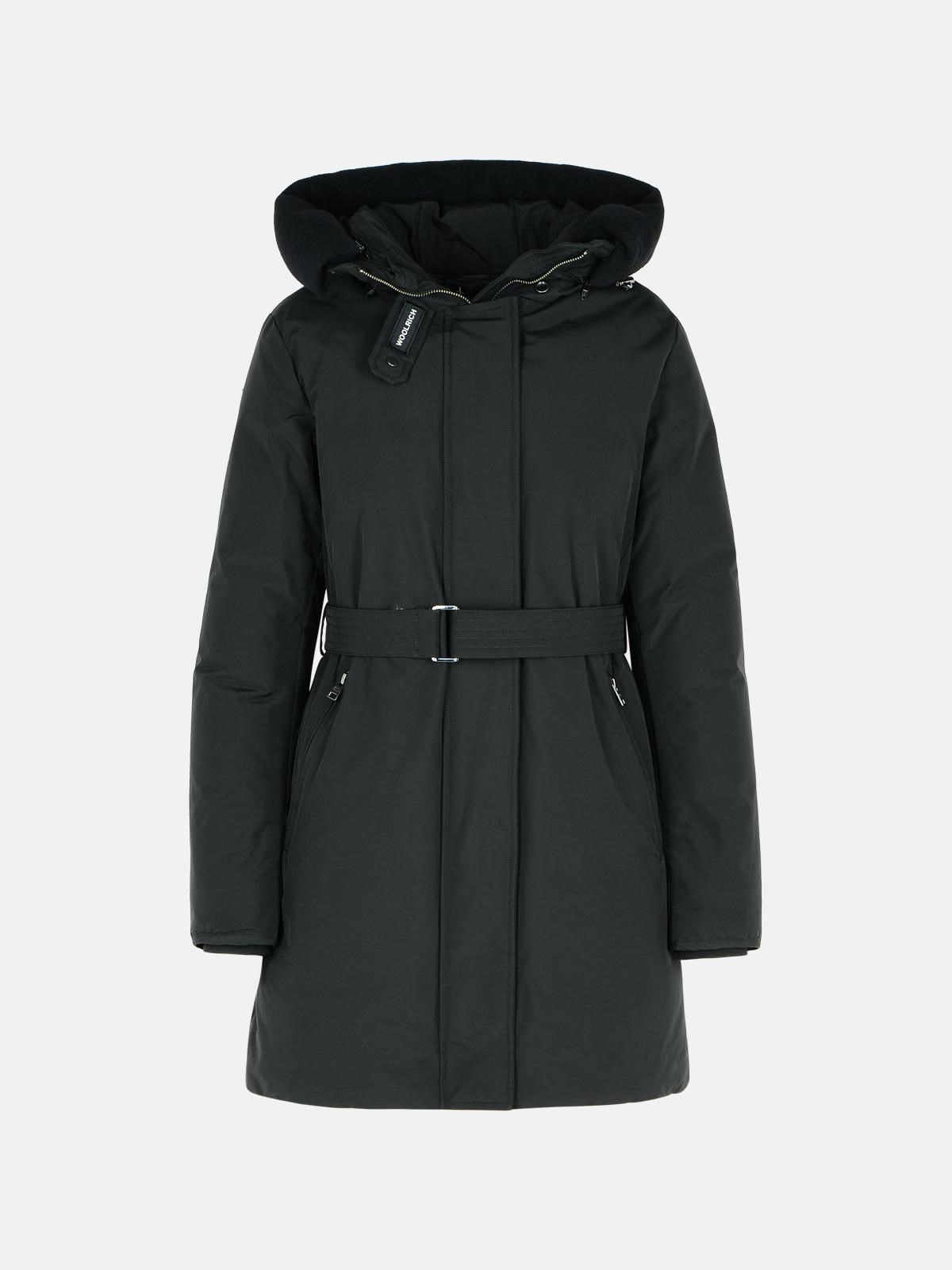 WOOLRICH 'RAMAR' BLACK NYLON PARKA 