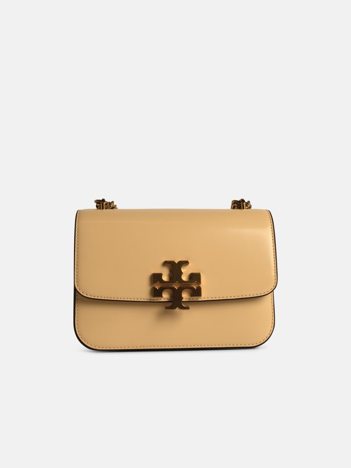 TORY BURCH 'Eleanor' Beige Leather Crossbody Bag