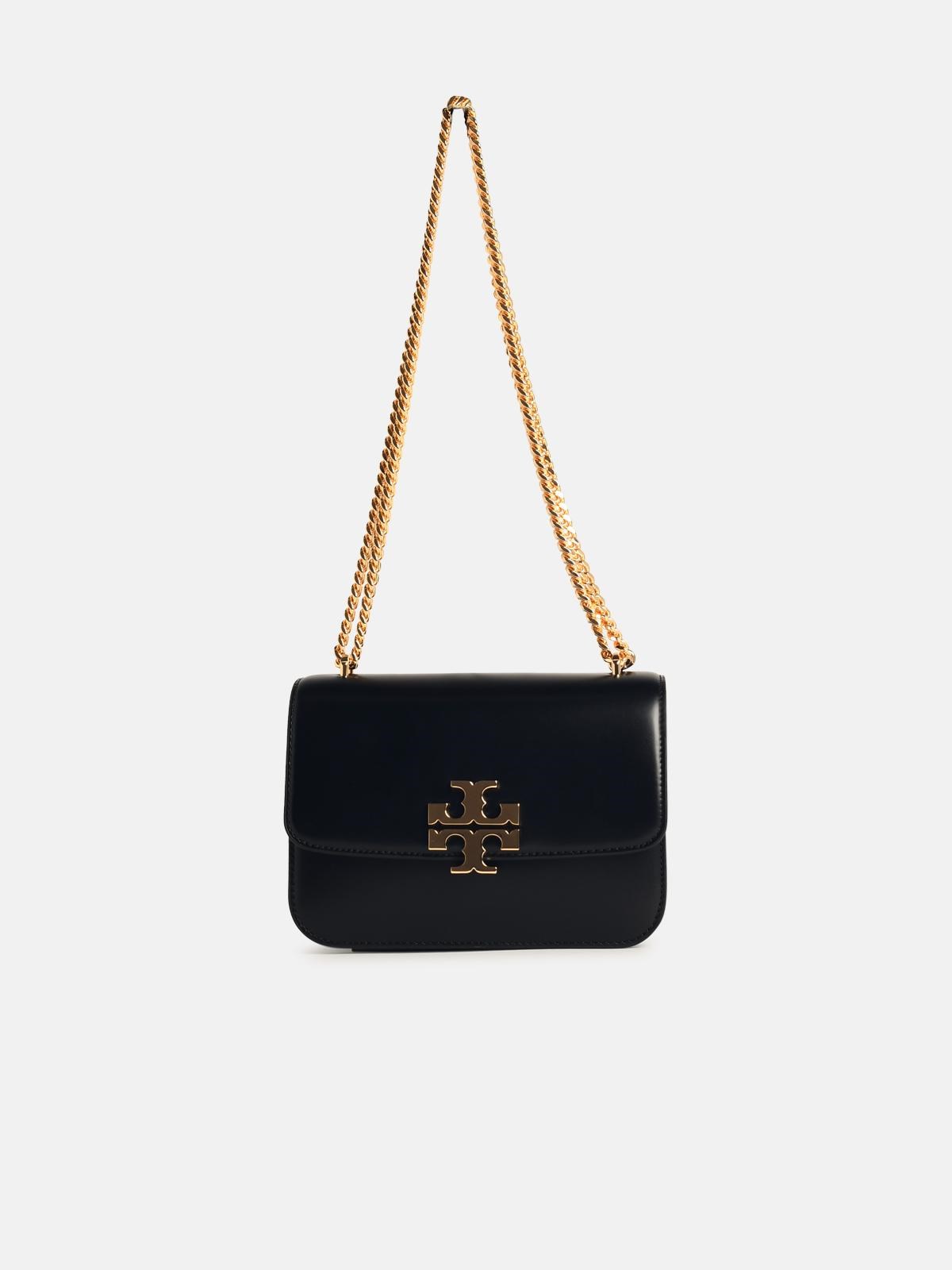 TORY BURCH 'Eleanor' Black Leather Crossbody Bag