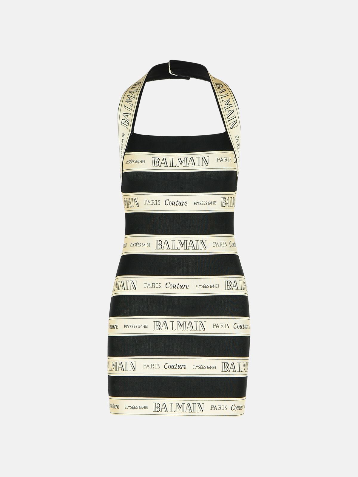 Balmain Black Viscose Dress
