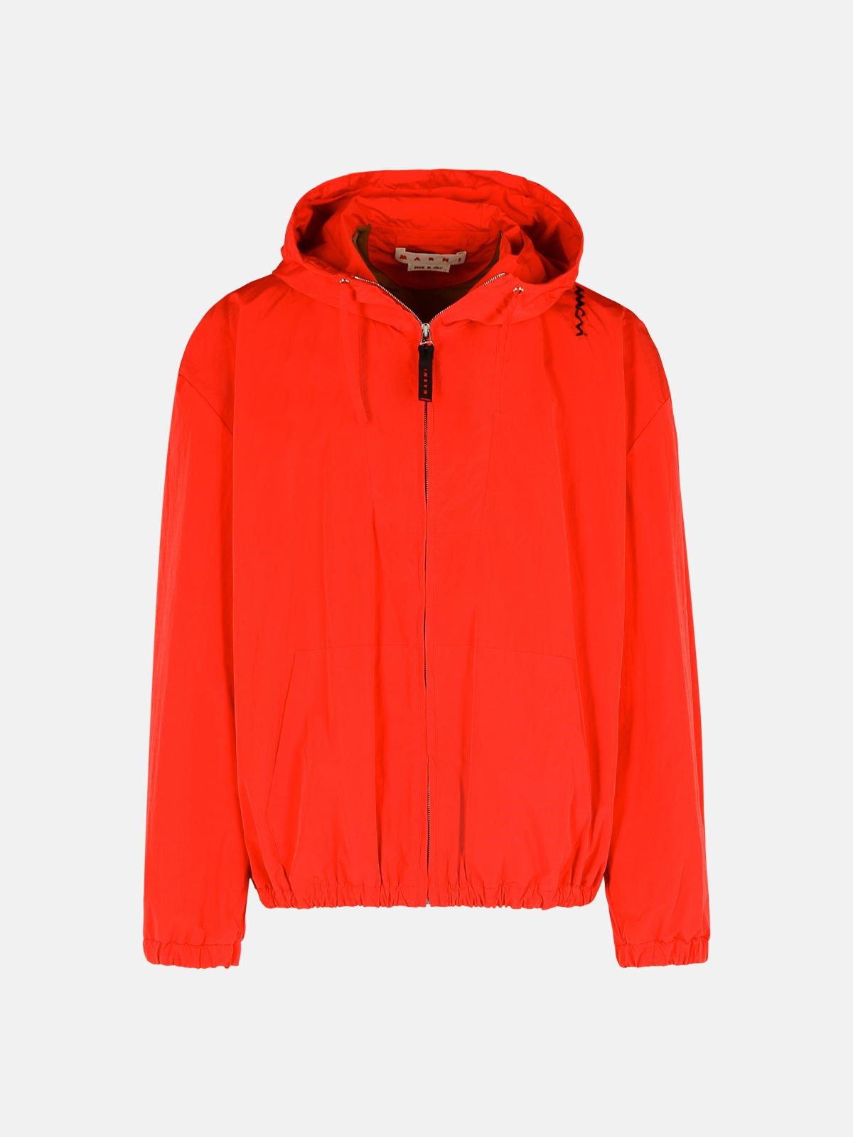 MARNI Red Cotton Blend Jacket　MARNI レッド コットン ブレンド ジャケット MARNI