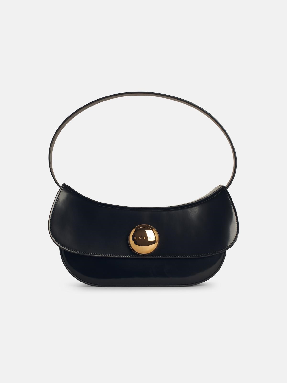 MARNI Medium 'Hobo' Black Leather Bag