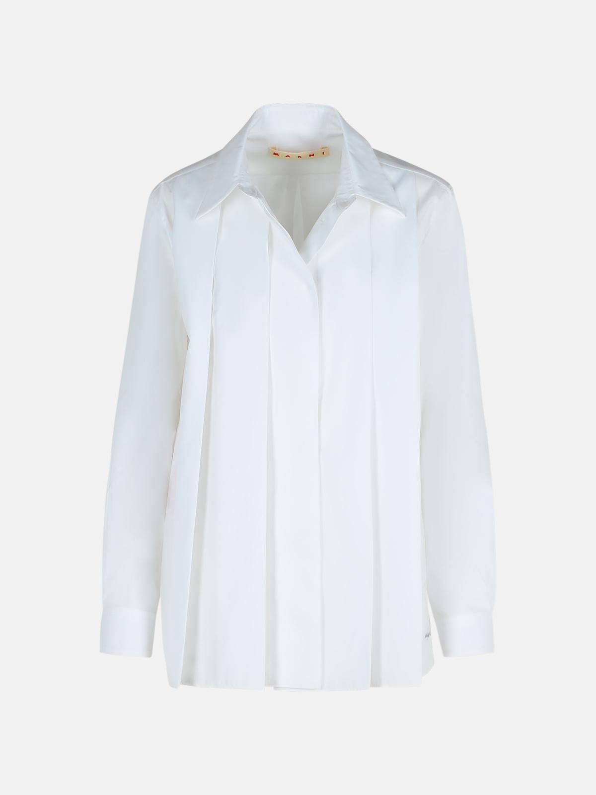 Marni White Cotton Shirt In White