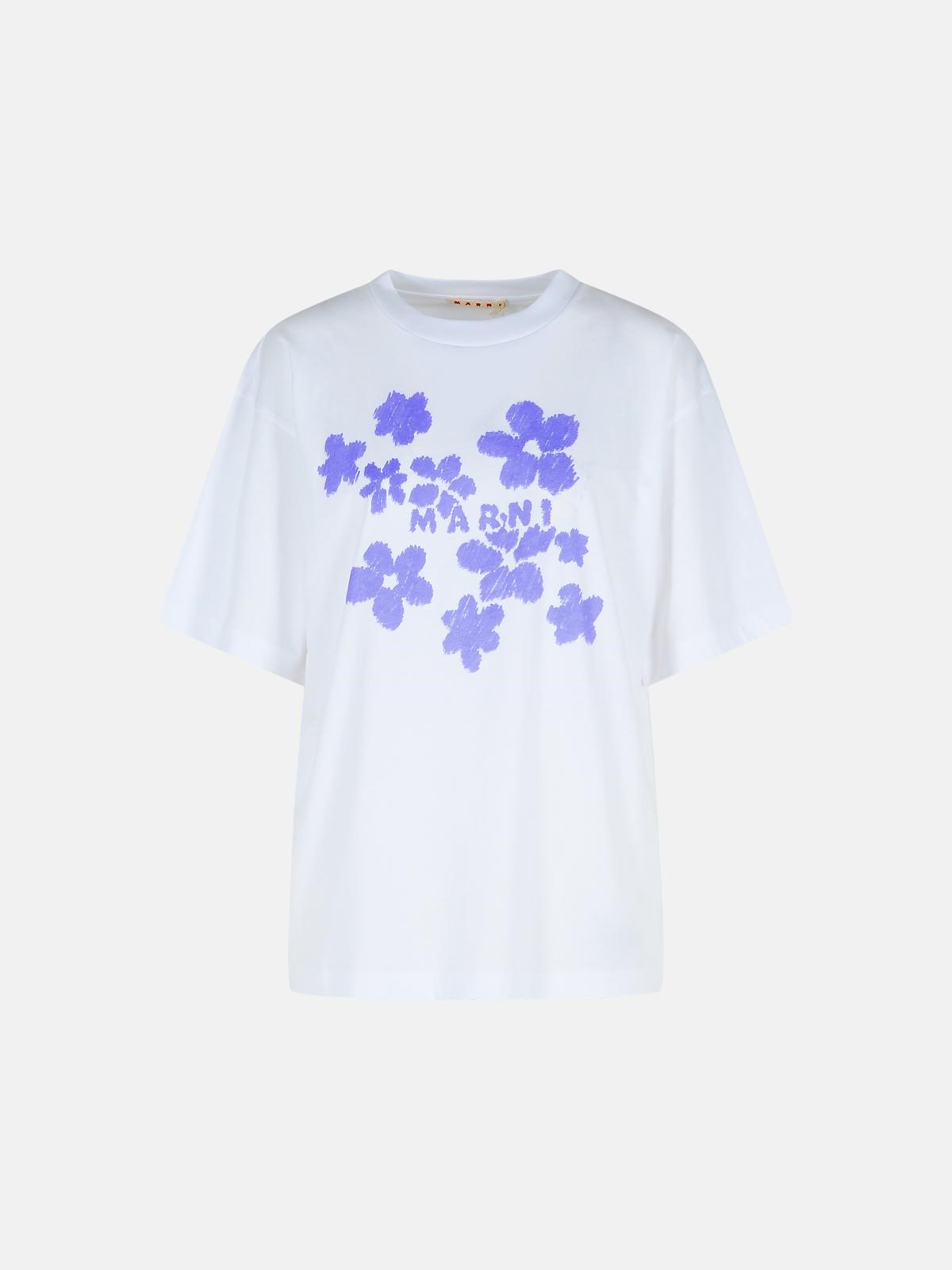 Marni White Cotton T-shirt In White