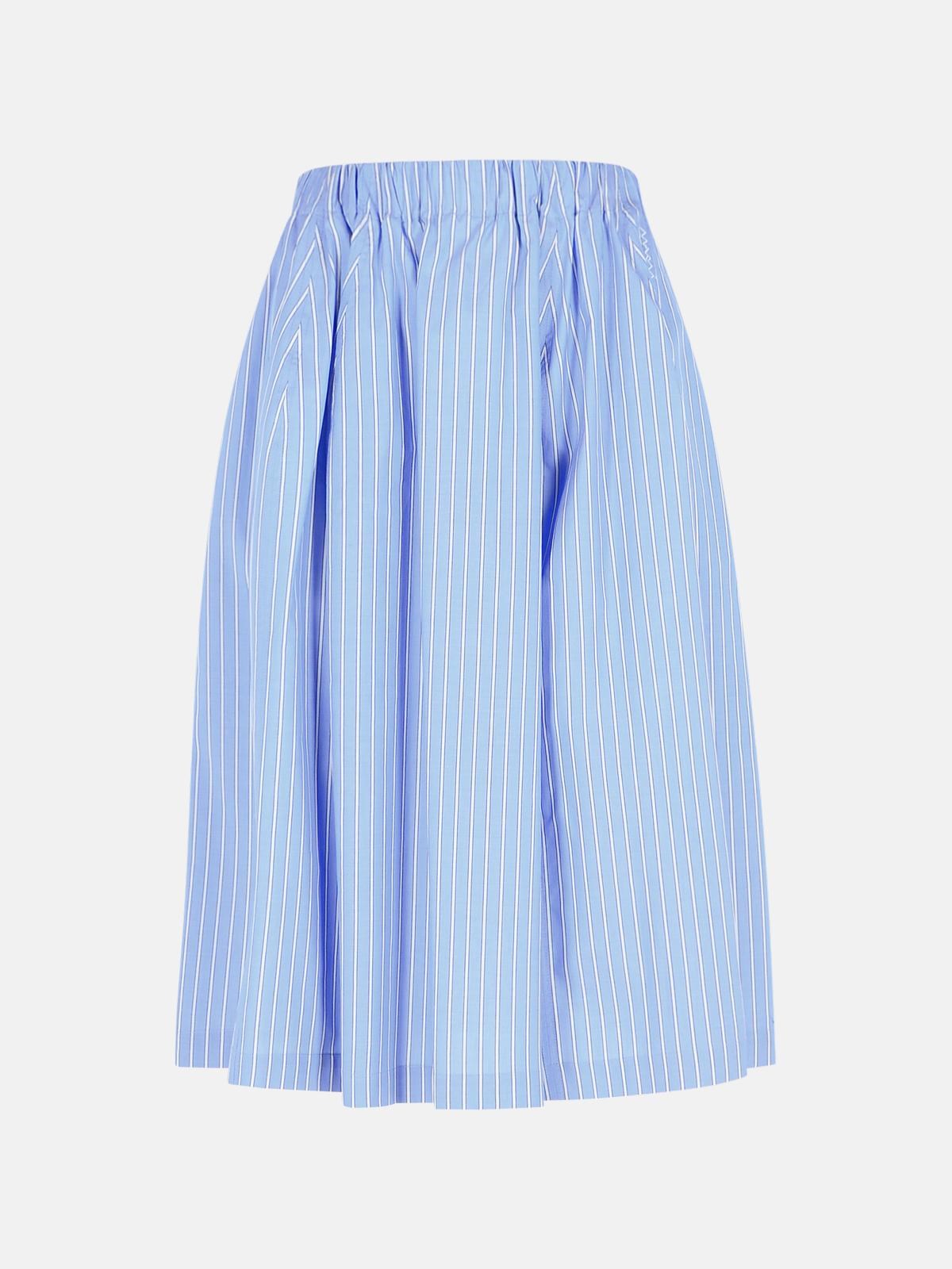 Marni Light Blue Cotton Skirt