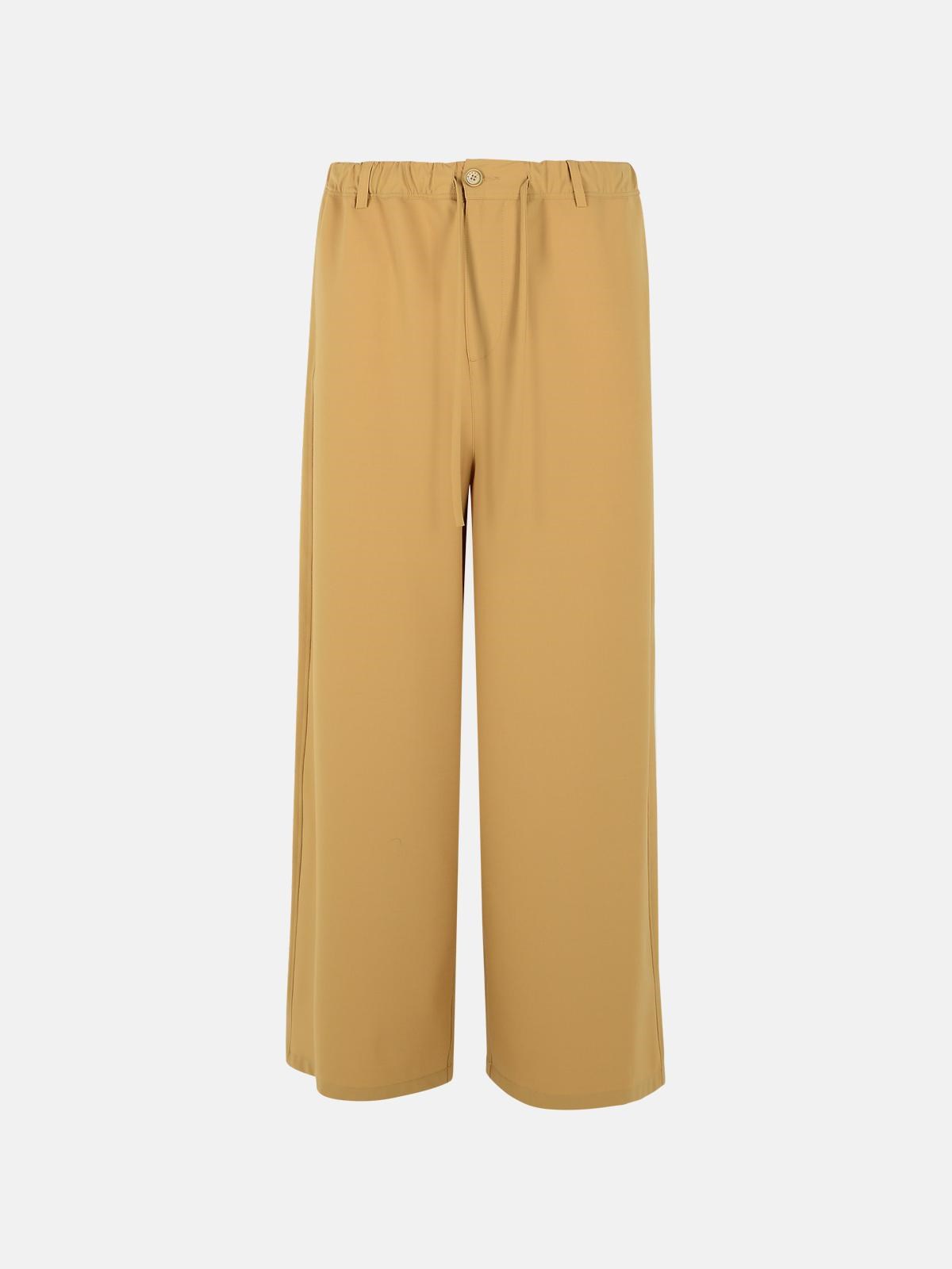 Marni Beige Virgin Wool Blend Trousers