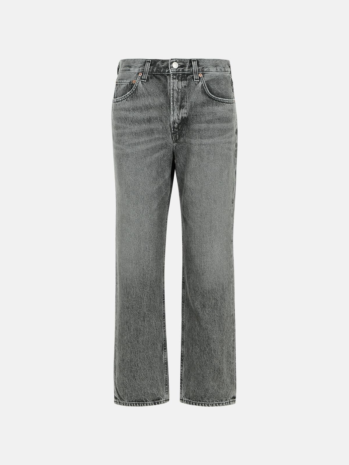 Agolde 'valen' Grey Denim Jeans In Grey