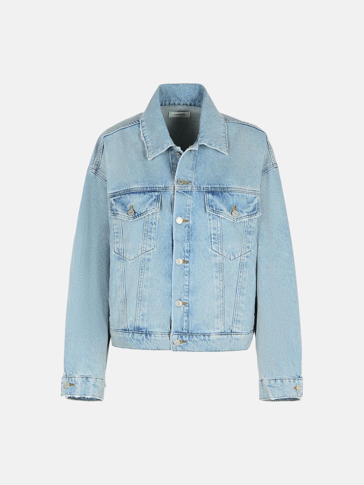 Agolde 'dalton' Light Blue Denim Jacket In Light Blue