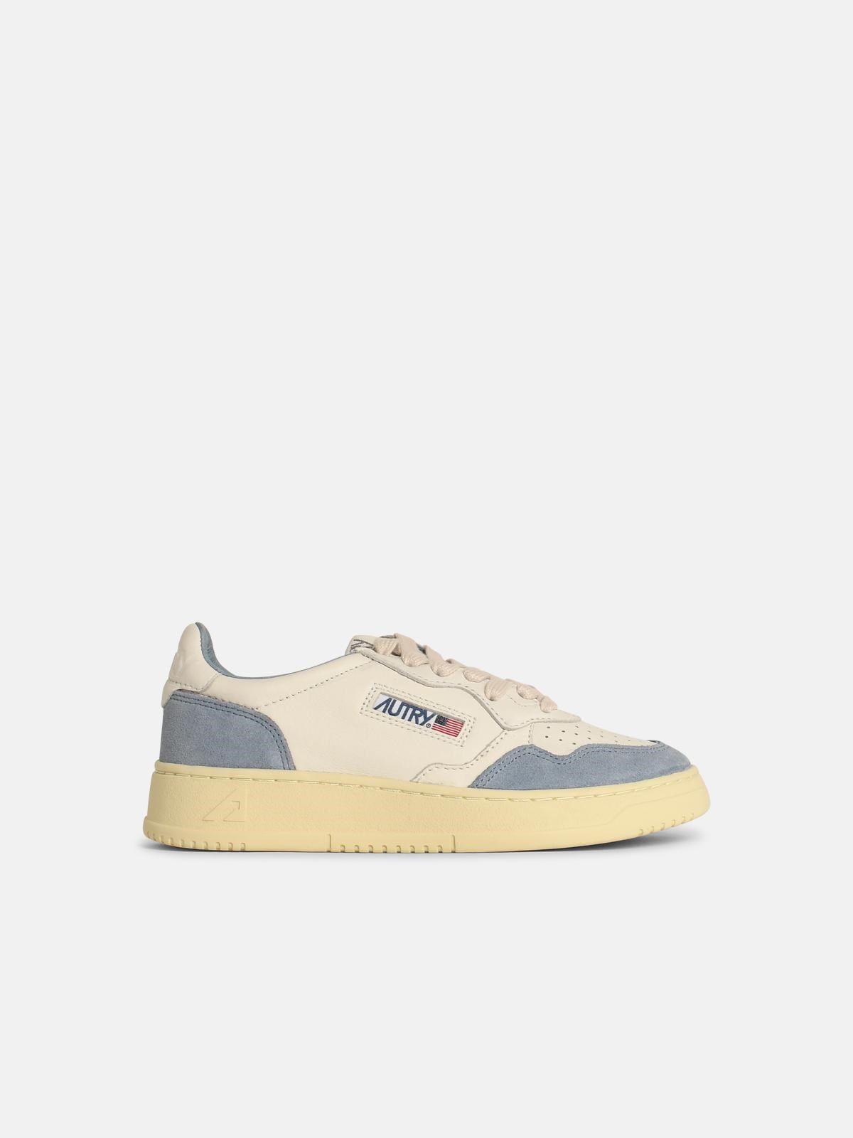 Autry 'medialist' Light Blue Leather Sneakers