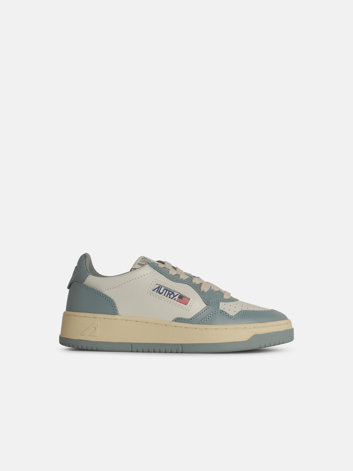 Autry Light Blue Leather Sneakers