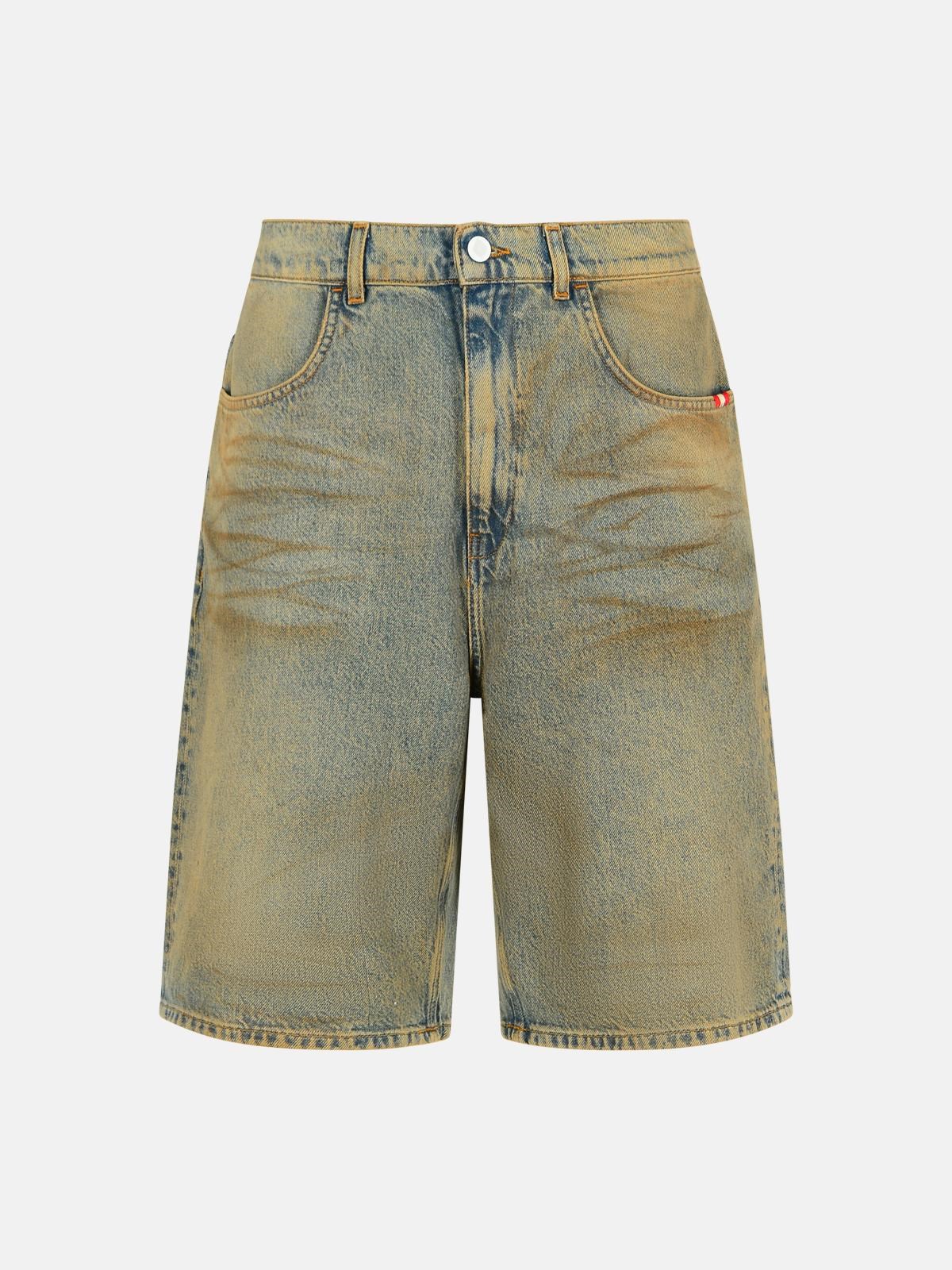 Amish 'tommy' Blue Denim Bermuda Shorts