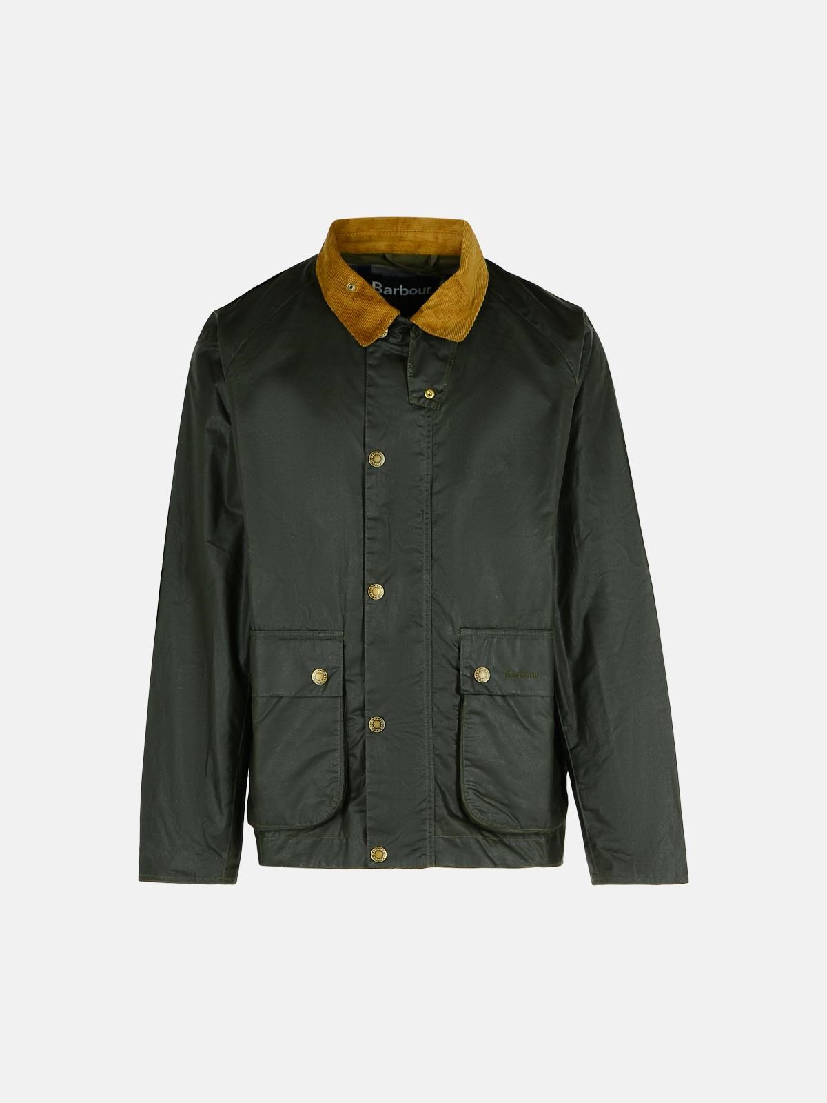 Barbour 'bedale' Green Waxed Cotton Jacket