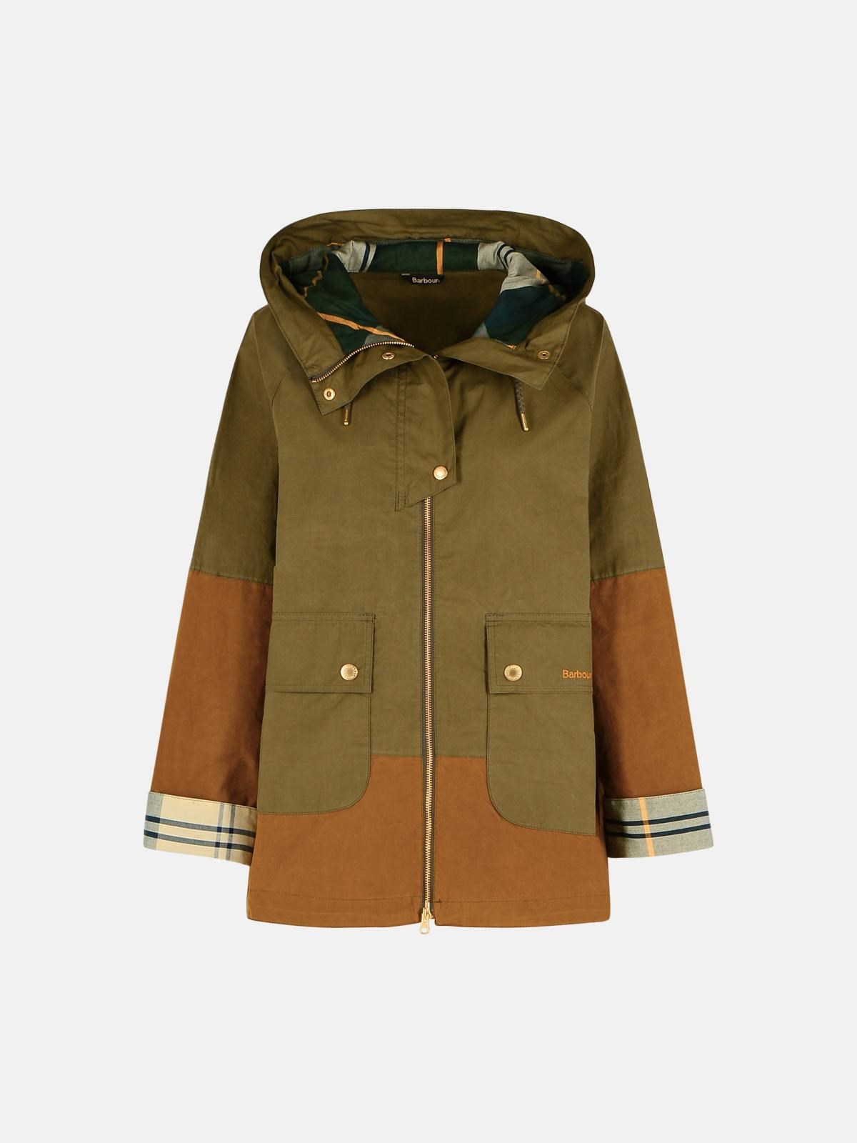 Barbour 'hayley' Green Cotton Jacket