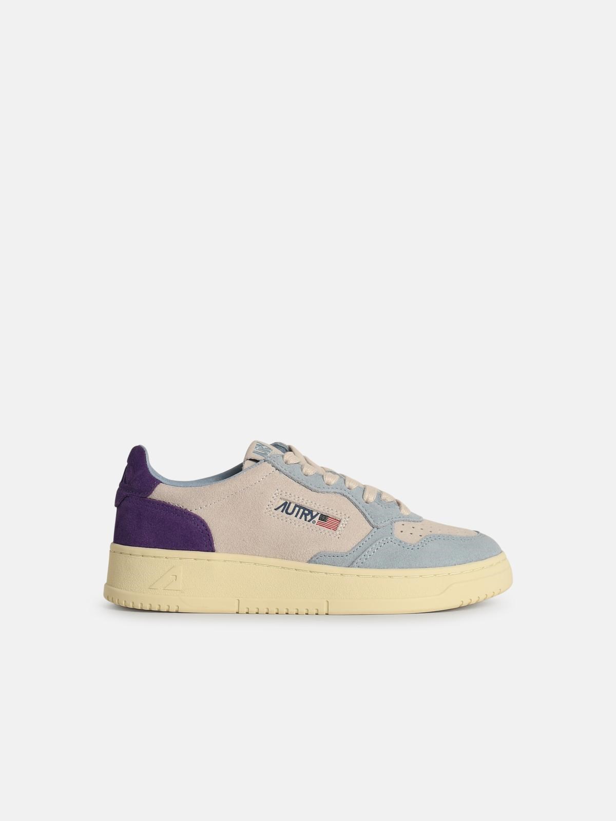 Autry 'medialist' Light Blue Leather Sneakers