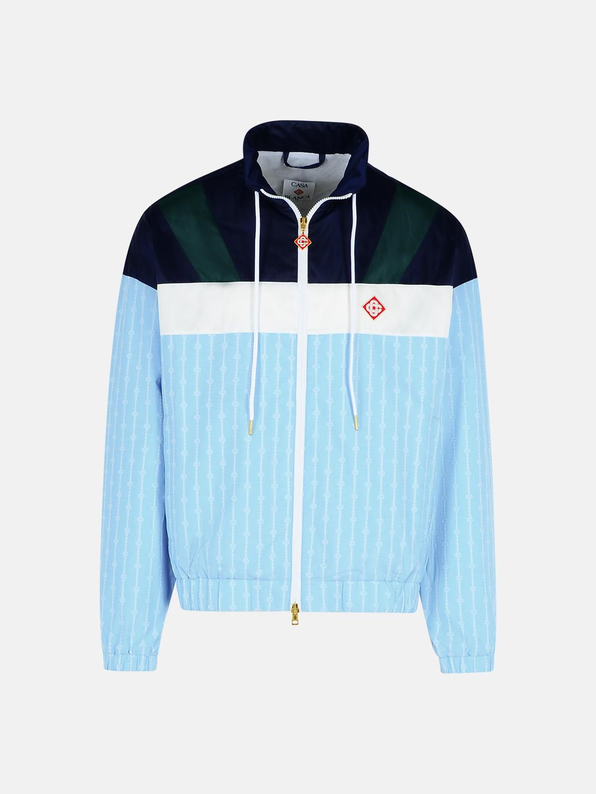 Casablanca 'track' Blue Acrylic Jacket