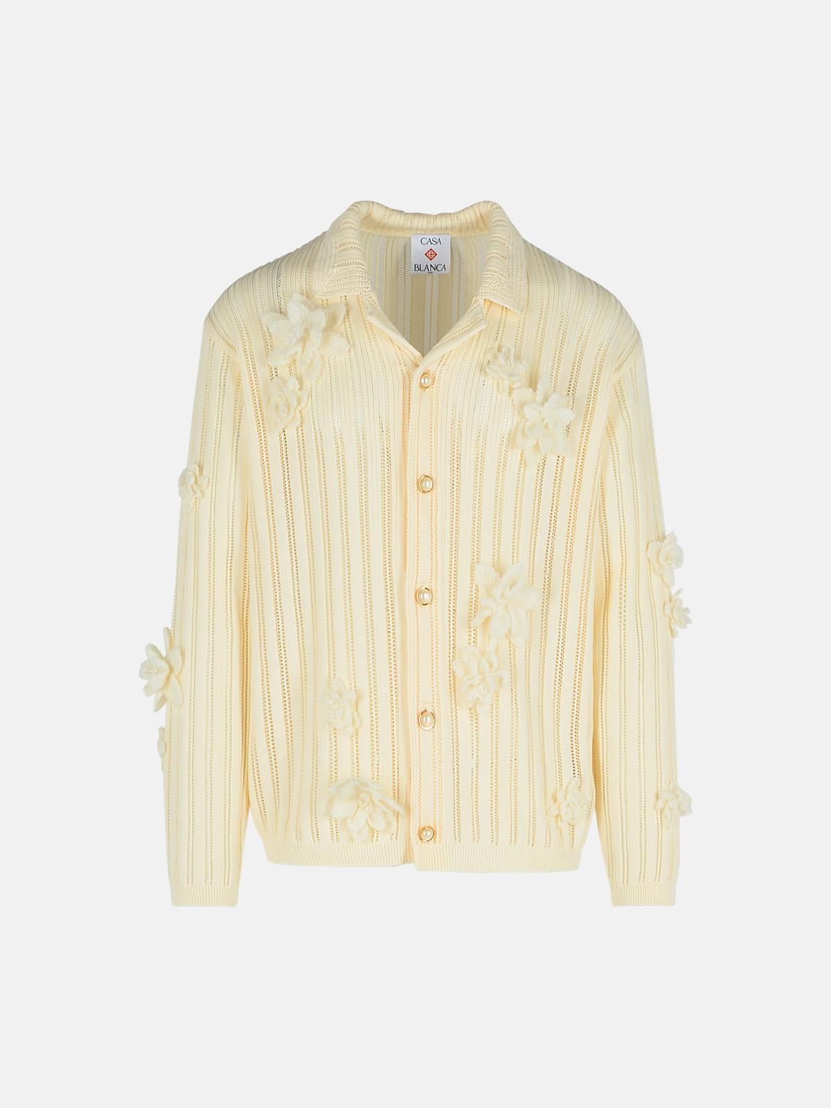 Casablanca Cream Cotton Shirt