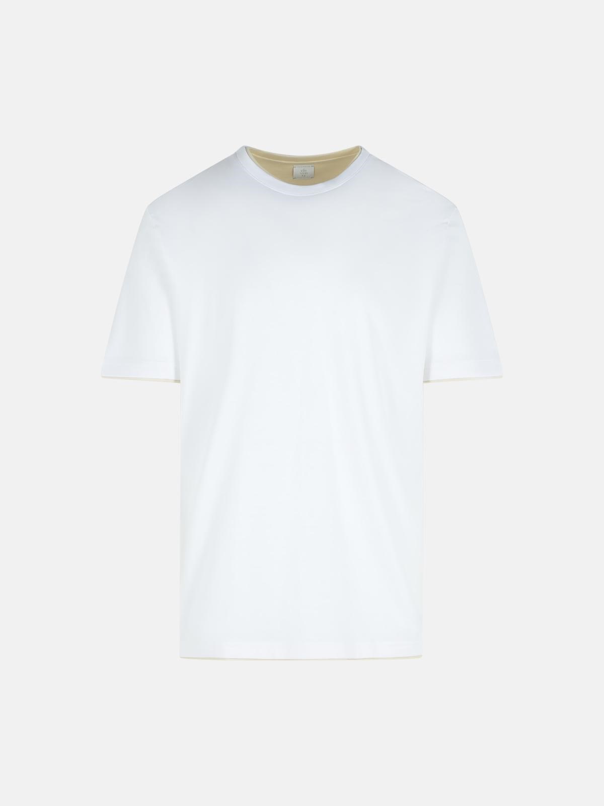 Eleventy White Cotton T-shirt