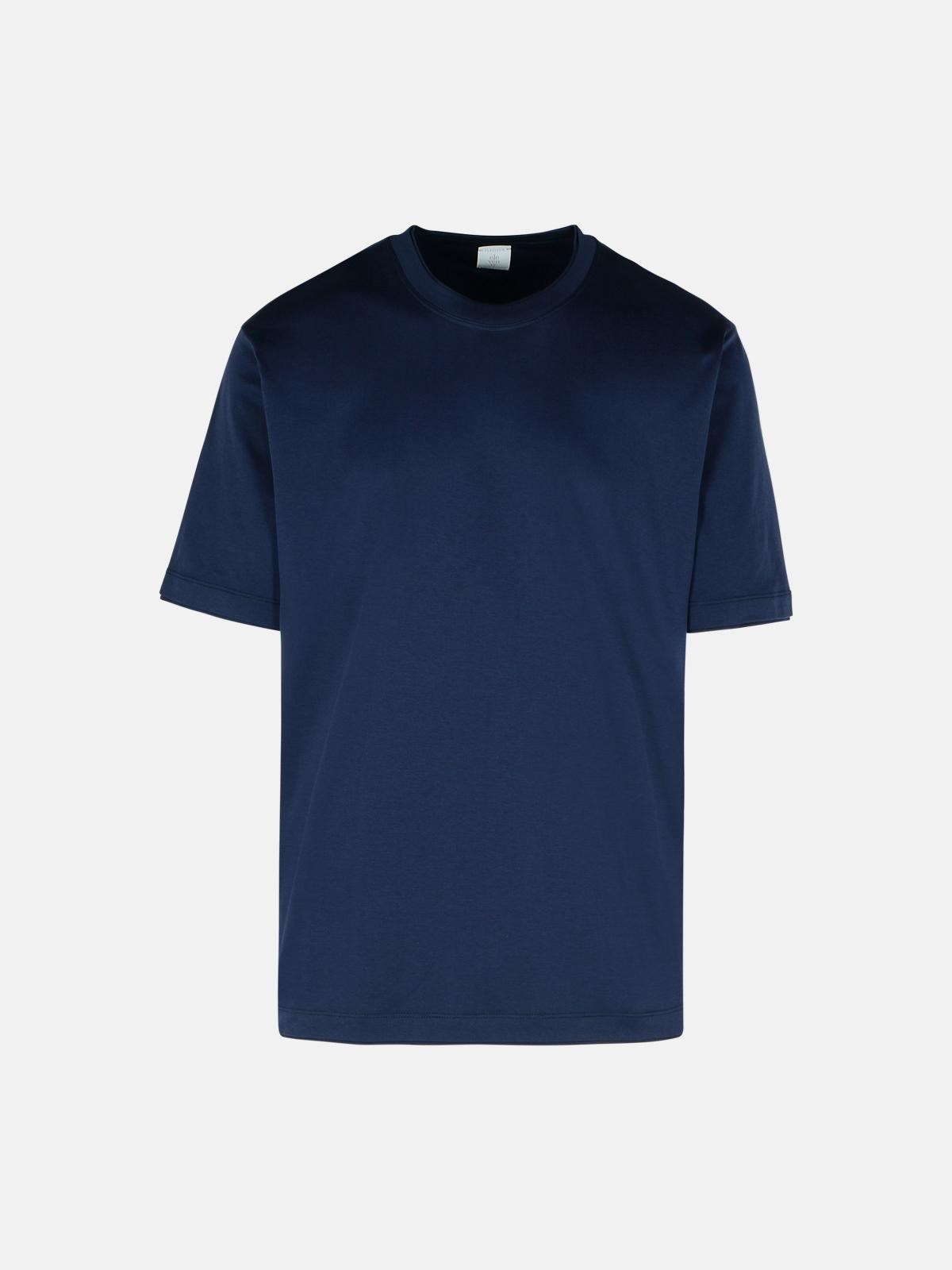 Eleventy Blue Cotton T-shirt