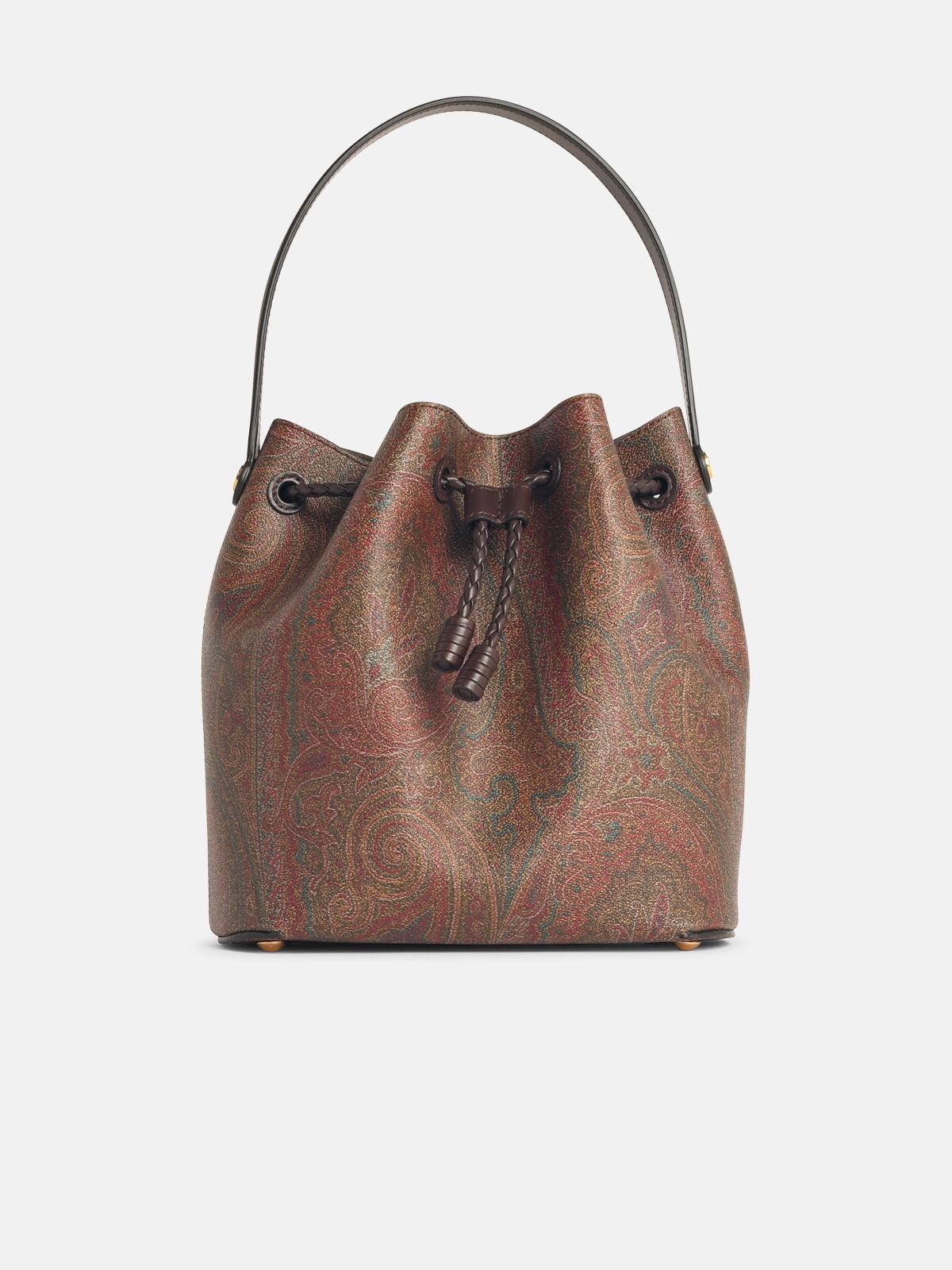 ETRO 'Arnica' Bucket Bag In Brown Cotton Blend
