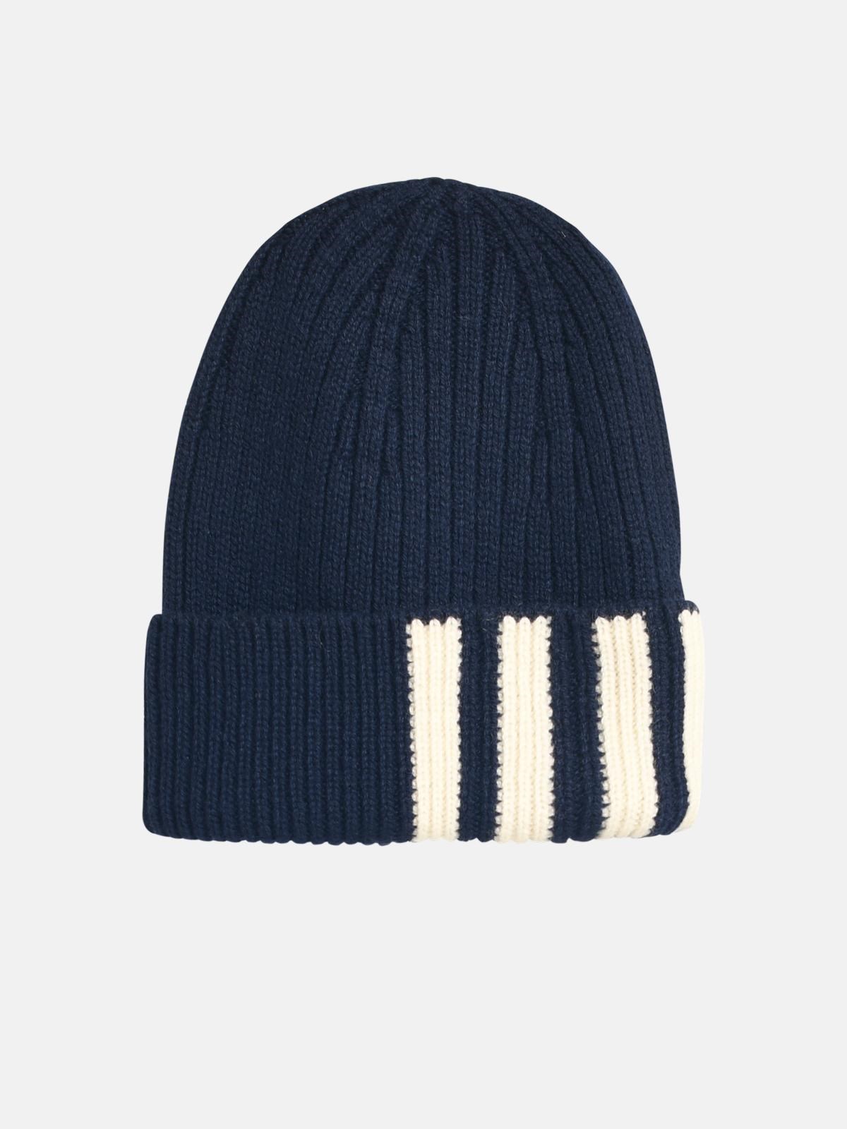 Thom Browne '4-bar' Blue Cashmere Beanie