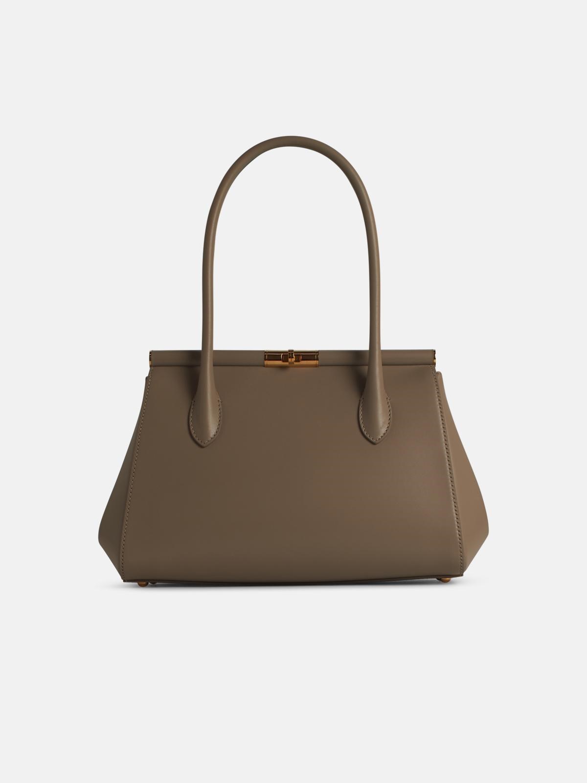 Dolce & Gabbana 'new Sicily' Beige Leather Bag In Beige