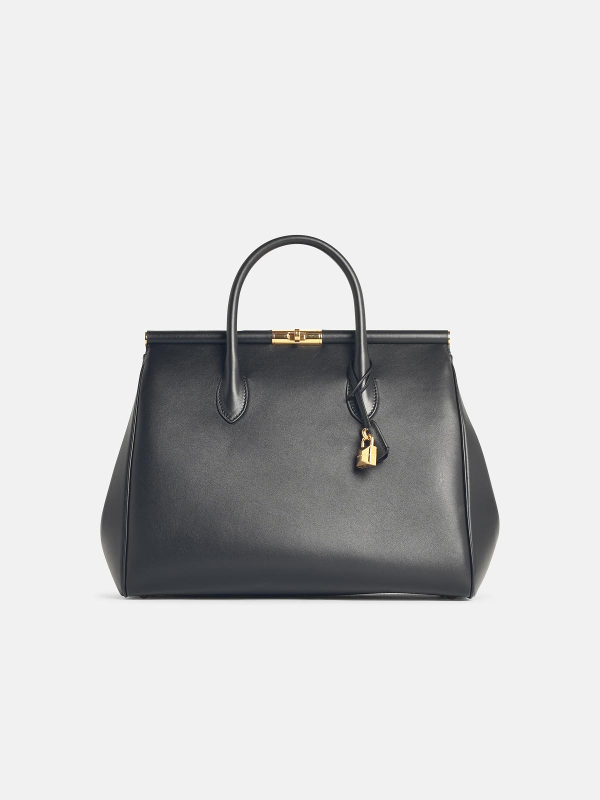 Dolce & Gabbana 'new Sicily' Black Leather Bag