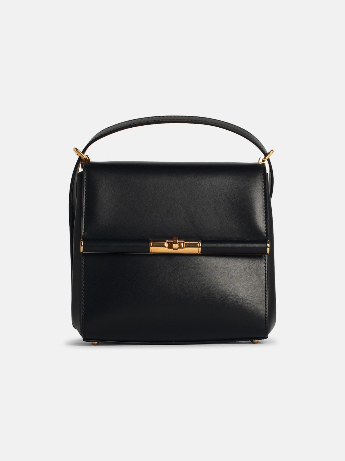Dolce & Gabbana 'new Sicily' Black Leather Crossbody Bag
