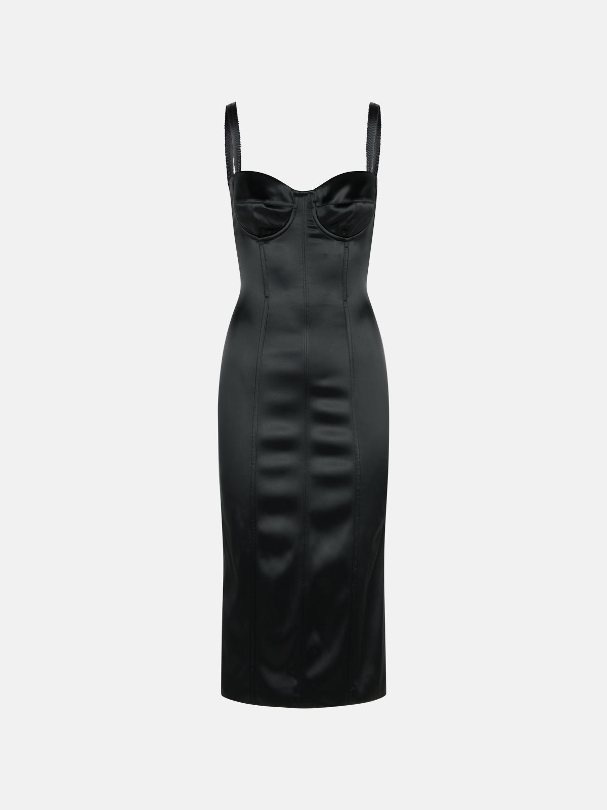 Dolce & Gabbana Dress In Black Acetate Blend
