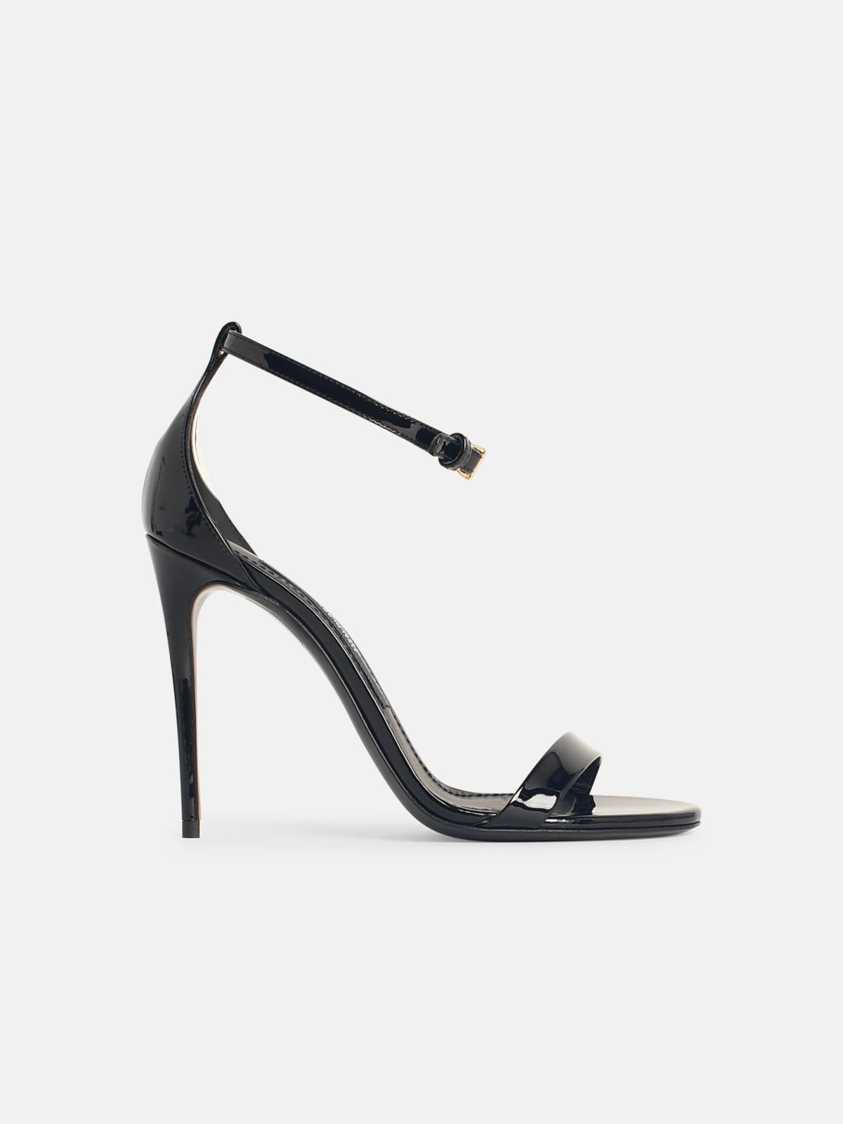 Dolce & Gabbana Black Leather Sandals