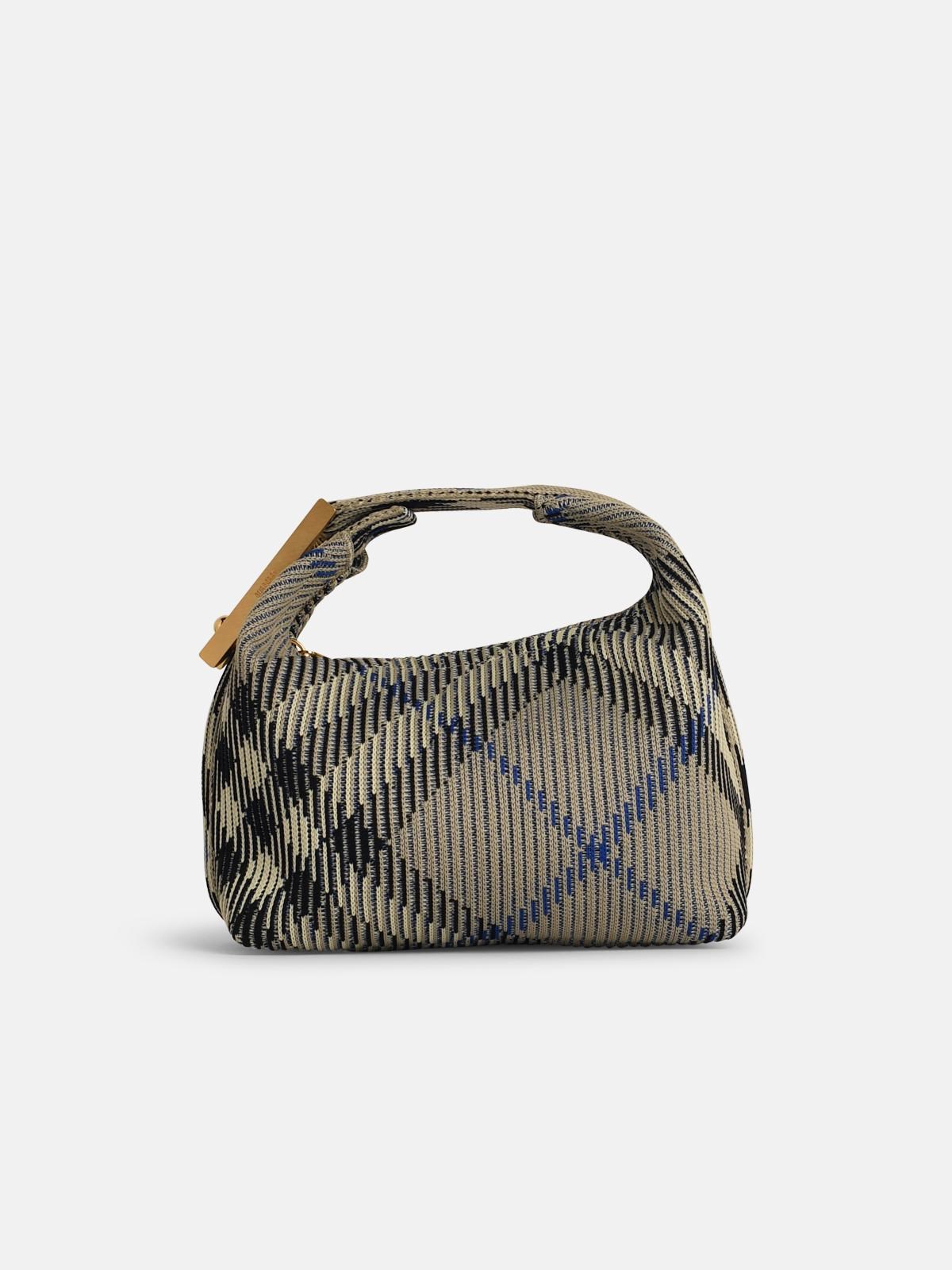 Burberry 'peg' Green Polyamide Bag In Cream