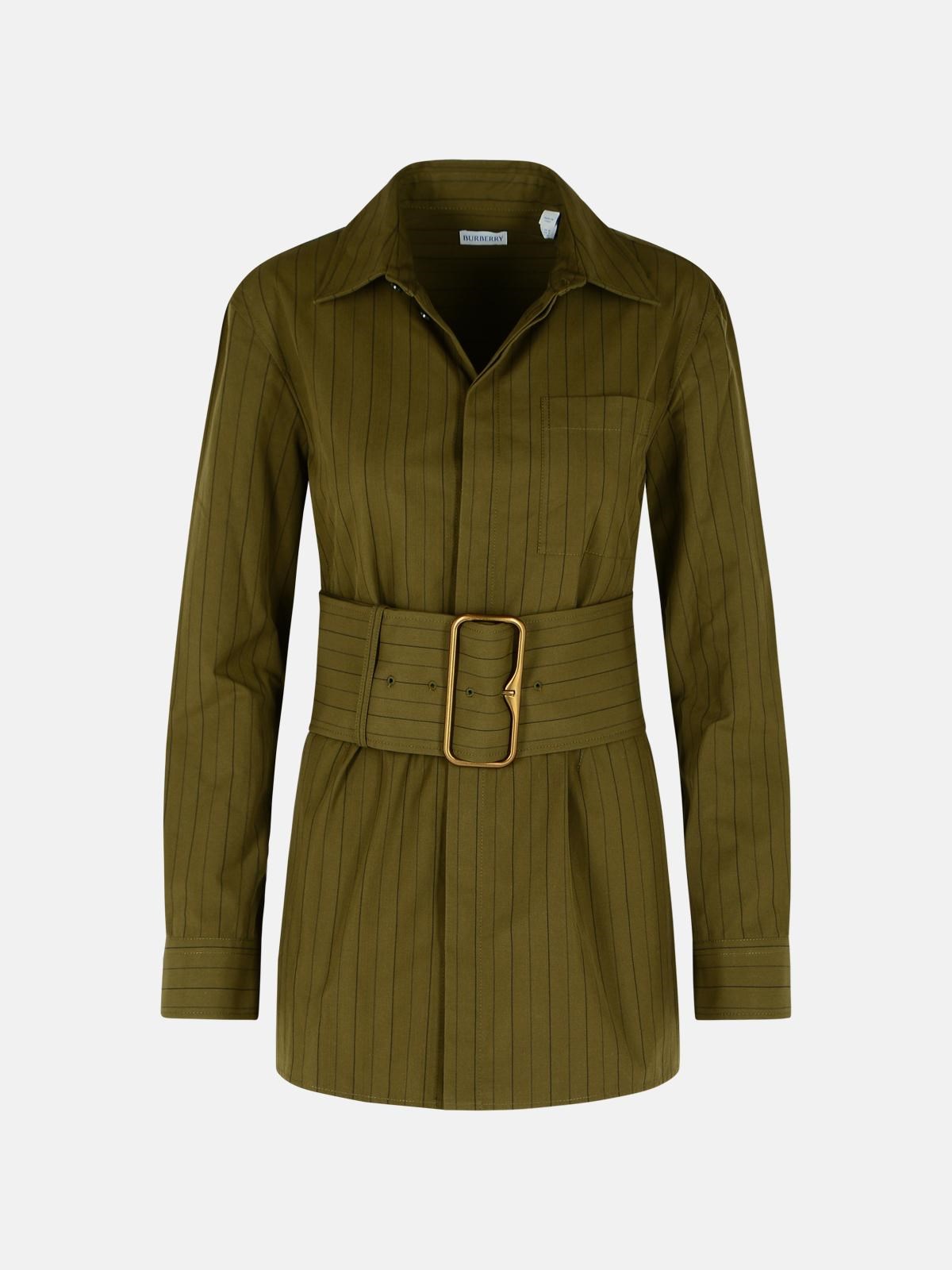 Burberry BURBERRY Green Cotton Mini Dress　BURBERRY グリーン コットン ミニドレス