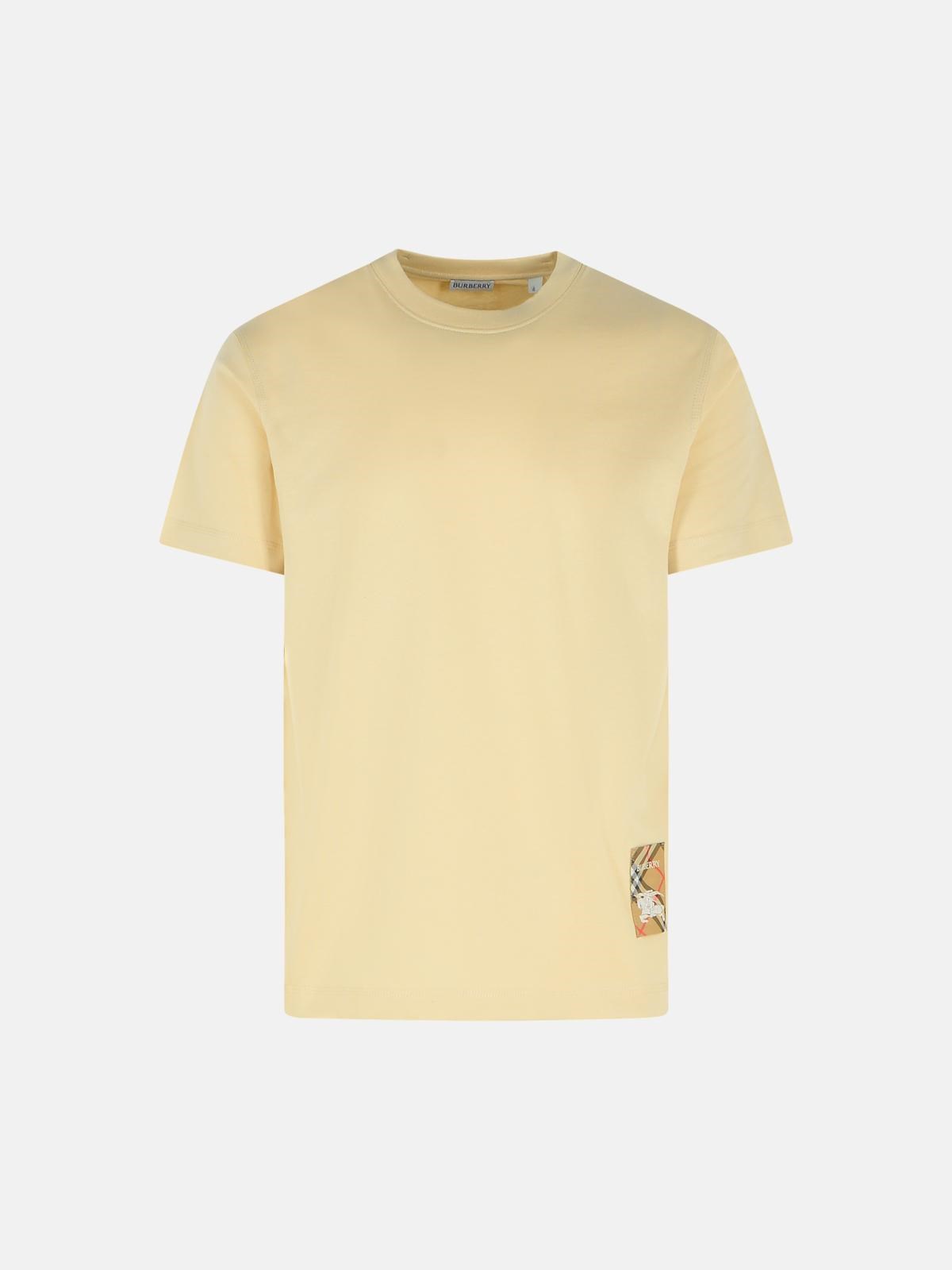 Burberry Cream Cotton T-shirt