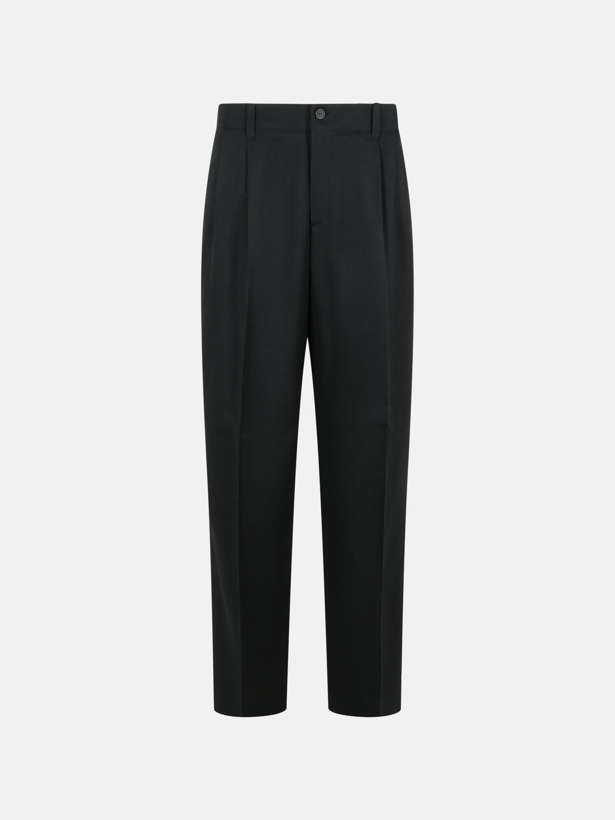 Golden Goose 'slacks' Black Virgin Wool Pants In Black