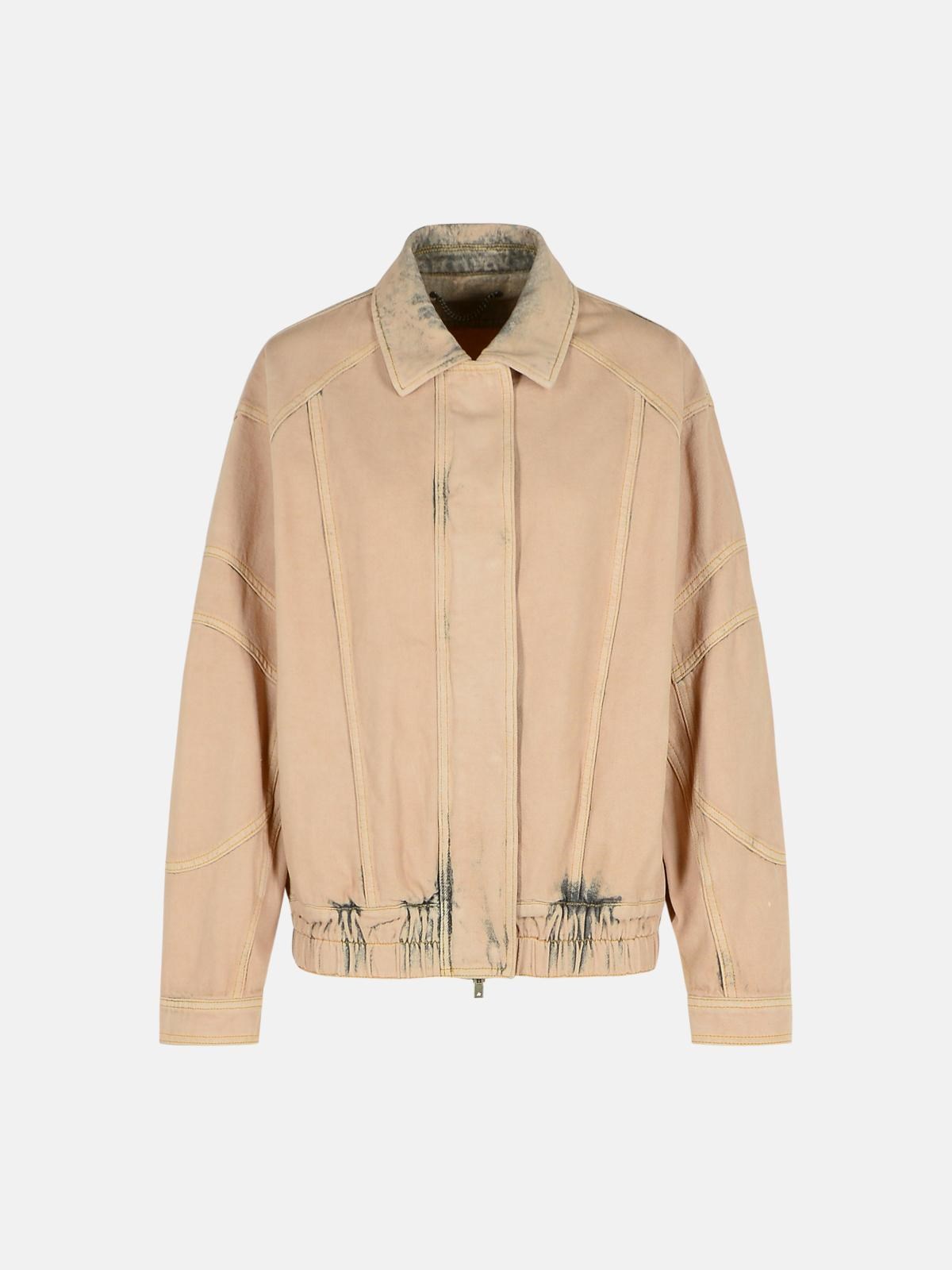 GOLDEN GOOSE 'Nancy' Pink Cotton Bomber Jacket　GOLDEN GOOSE 'Nancy' ピンク コットン ボンバー ジャケット GOLDEN