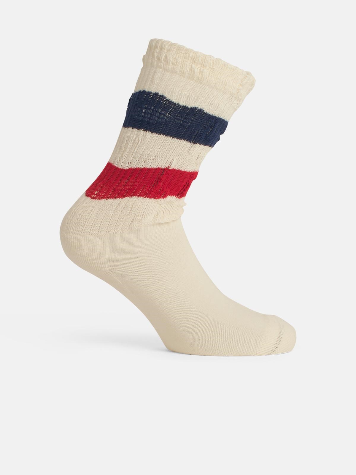 Golden Goose White Cotton Blend Socks In White