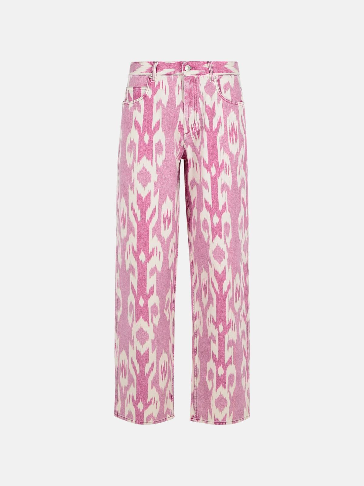 Isabel Marant Étoile Isabel Marant Etoile Women Printed Denim Joanny Jeans In Pink