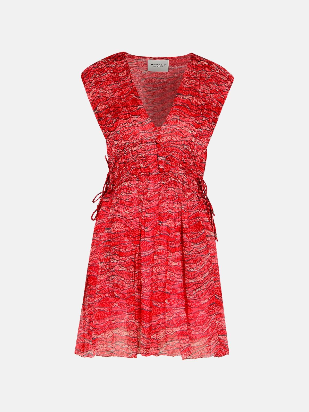 Isabel Marant Étoile 'anawa' Red Viscose Dress