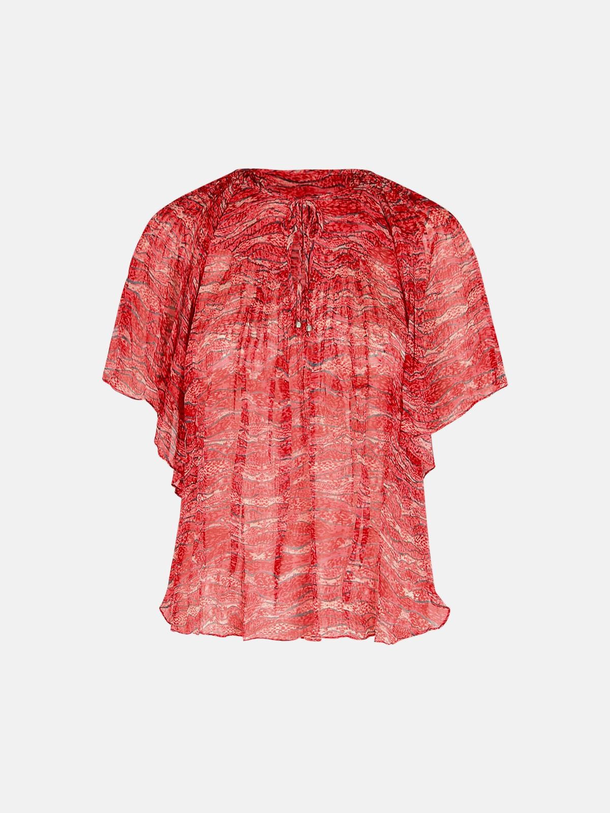 Isabel Marant Étoile 'neslya' Red Viscose Blouse