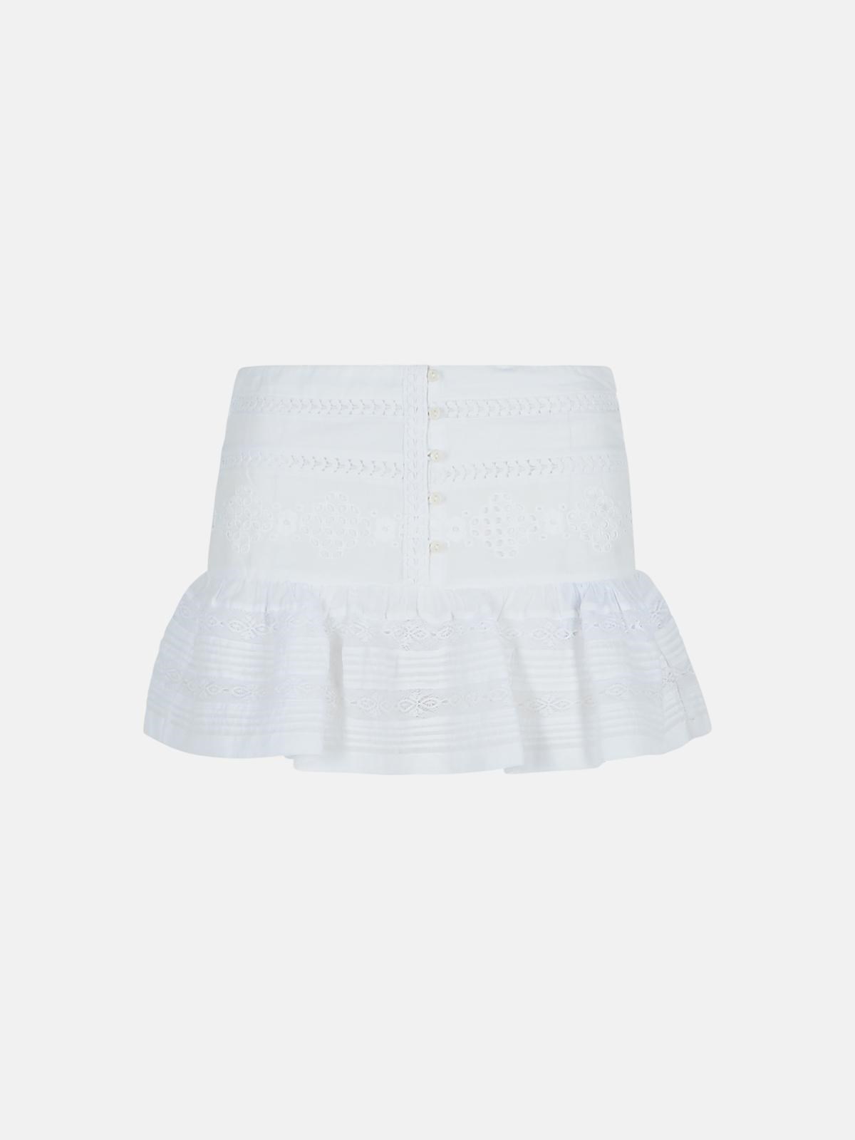 Isabel Marant Étoile 'darin' White Cotton Shorts In White