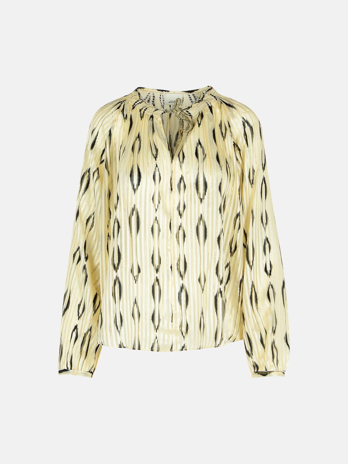 Isabel Marant 'syra' Beige Silk Blouse In Beige