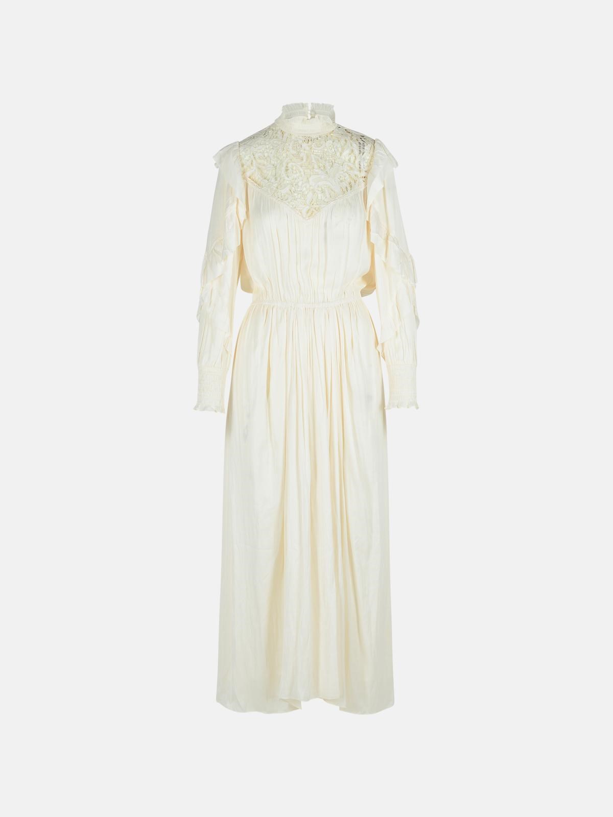 Isabel Marant 'charlene' Beige Polyester Dress