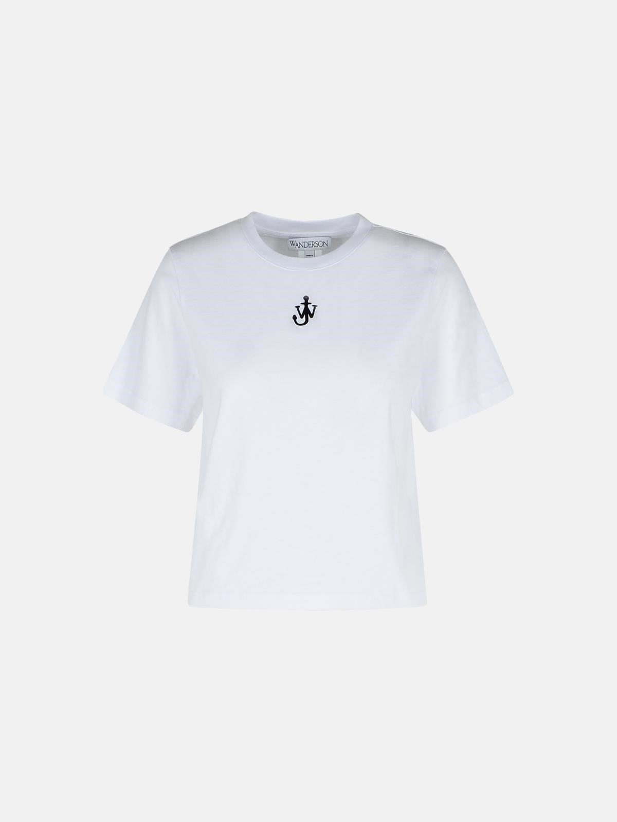 Jw Anderson White Cotton T-shirt