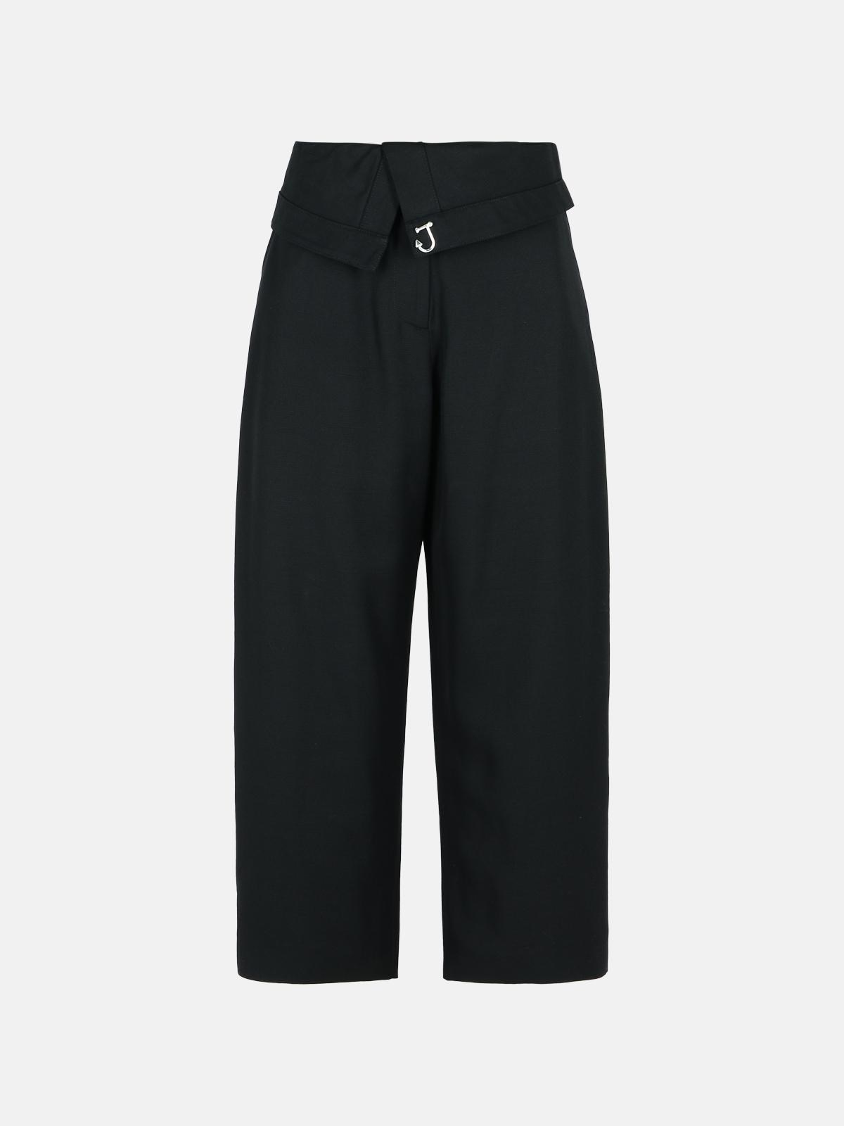 JW ANDERSON Black Viscose Trousers　JW ANDERSON ブラック ビスコース トラウザーズ JW