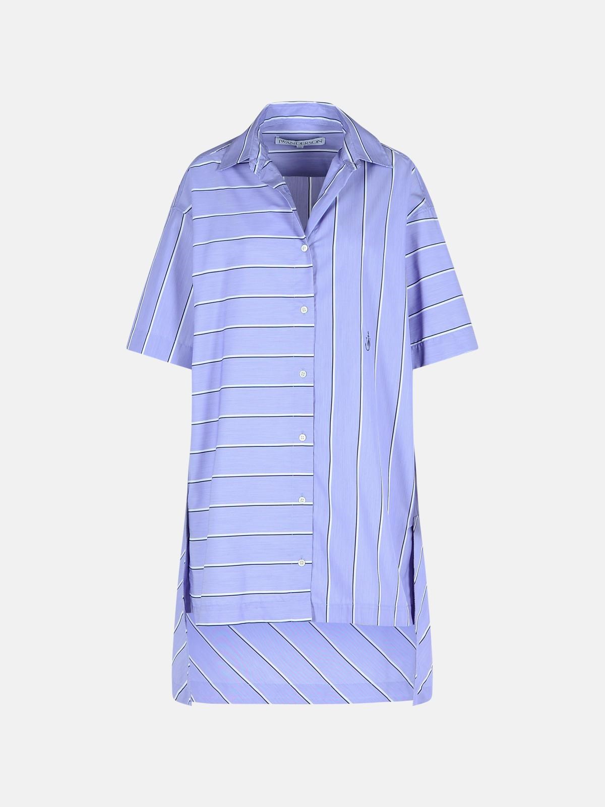 Jw Anderson Light Blue Cotton Blend Dress