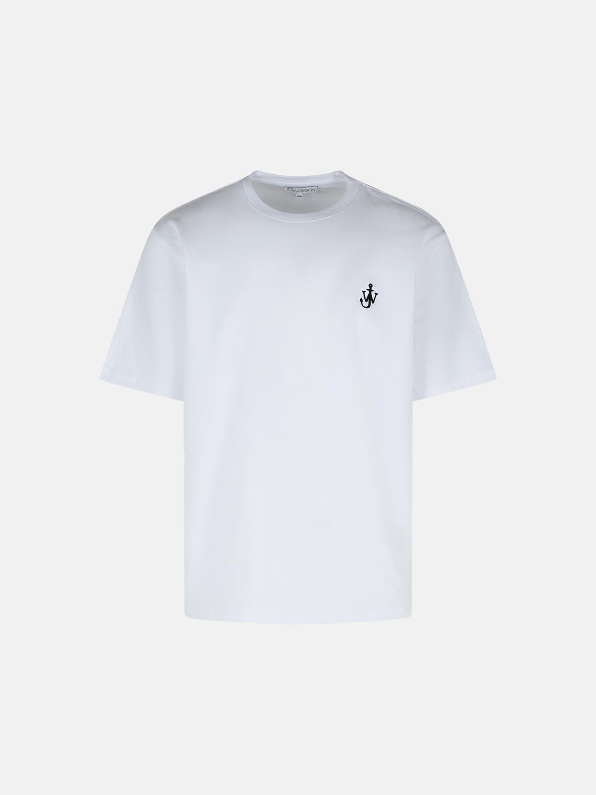 Jw Anderson 'anchor' White Cotton T-shirt