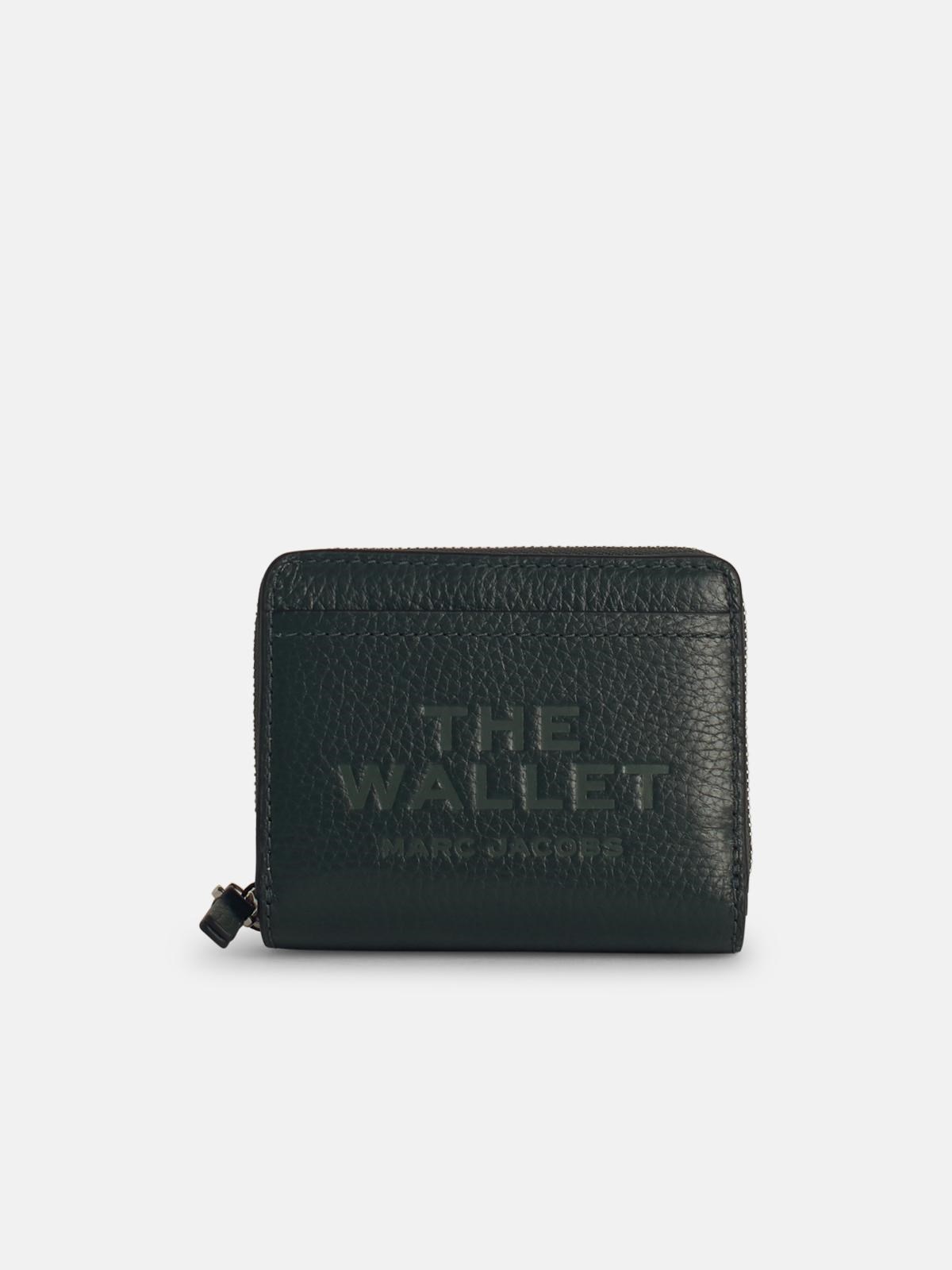 Marc Jacobs Green Leather Wallet In Green