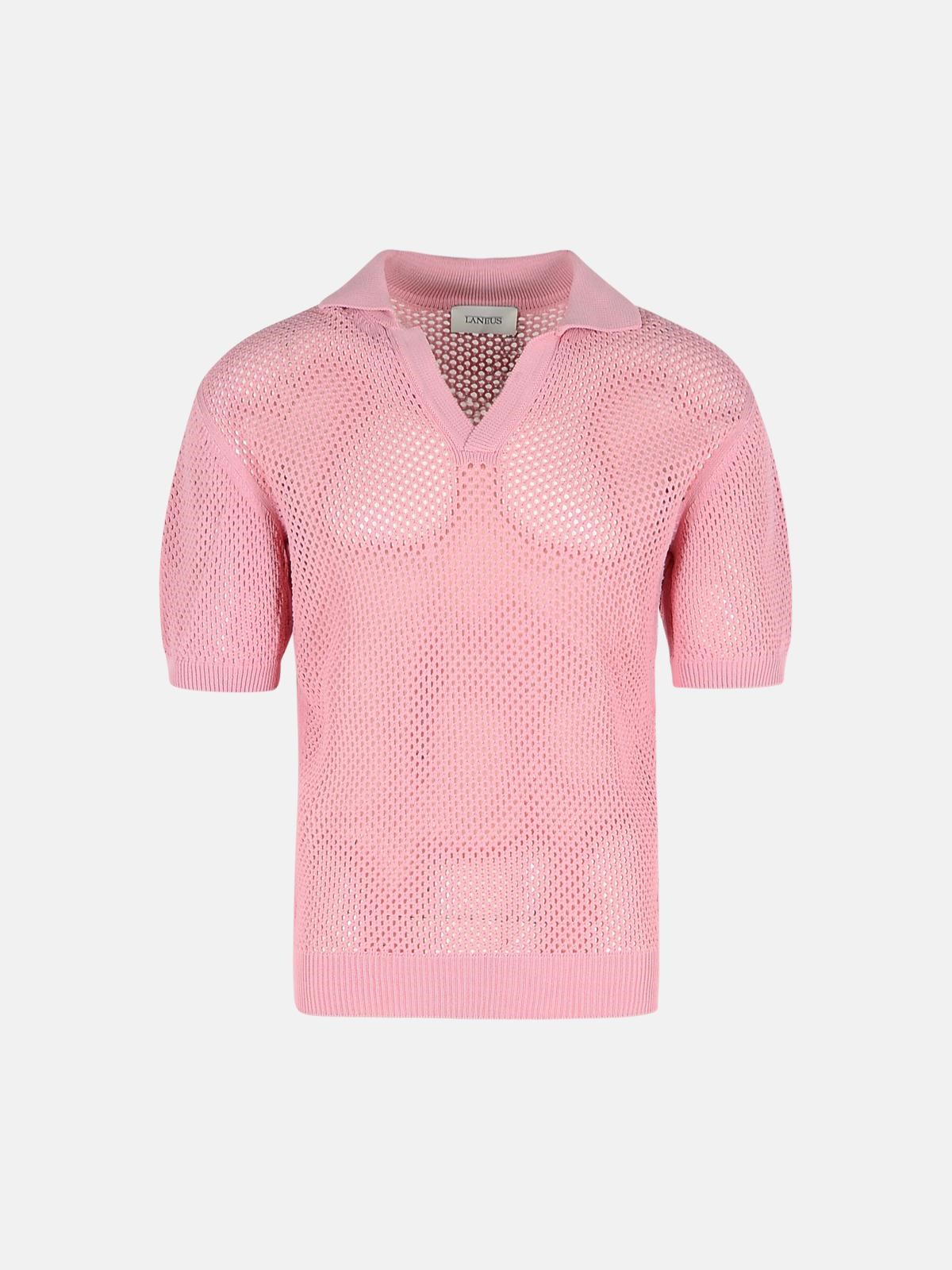 Laneus Pink Viscose Blend Sweater In Pink
